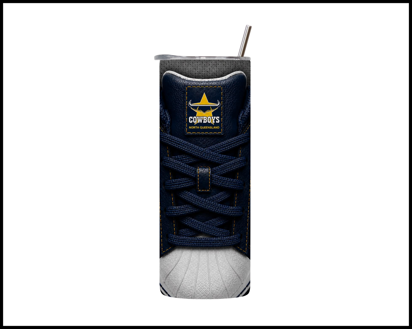 North Queensland Cowboys Side-stripe Shoe Inspired Tumbler