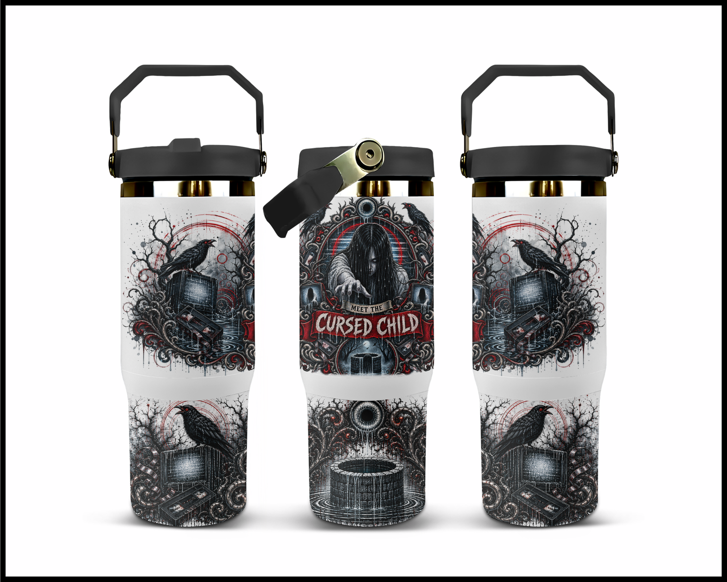 Sinister Sips - Samara Morgan Big Guzzler Stainless Steel Tumbler (1088)