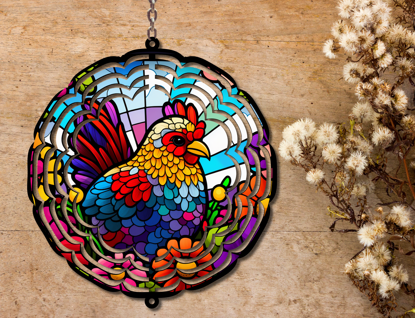 Chicken Wind Spinner (085)