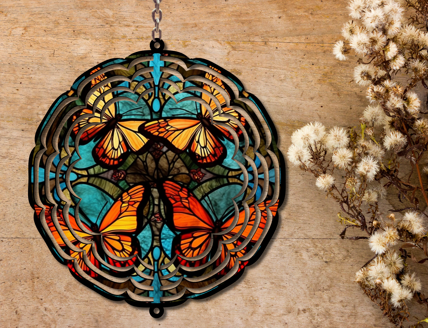 Butterflies Wind Spinner (136)