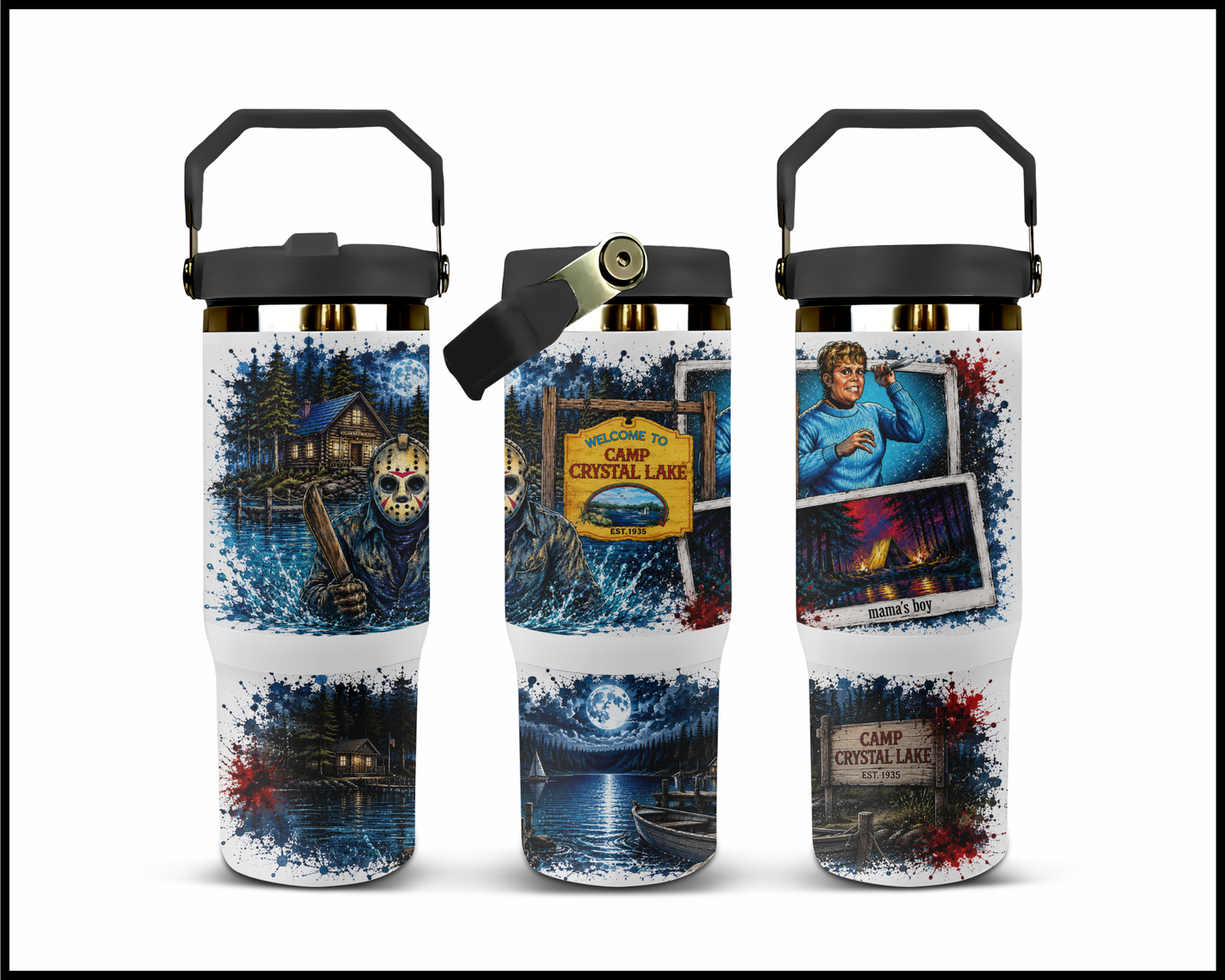 Friday The 13th Inspired Big Guzzler Stainless Steel Tumbler (1184)