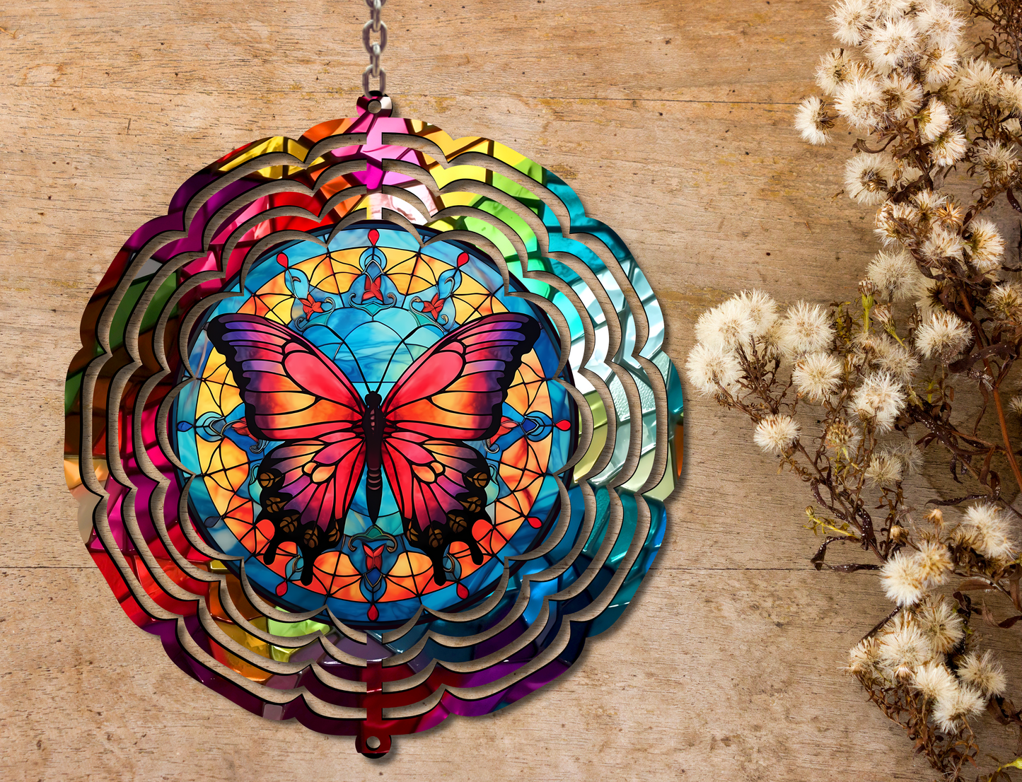 Butterfly Wind Spinner (046)