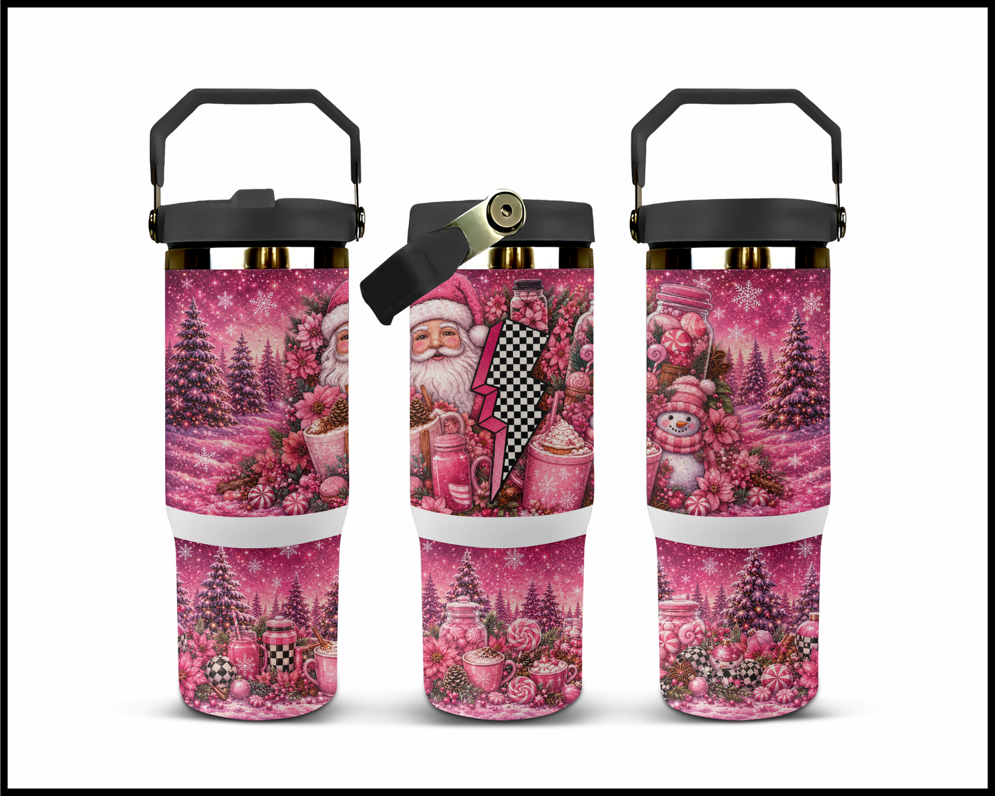 Making Spirits Pink & Bright Big Guzzler Stainless Steel Tumbler (1281)