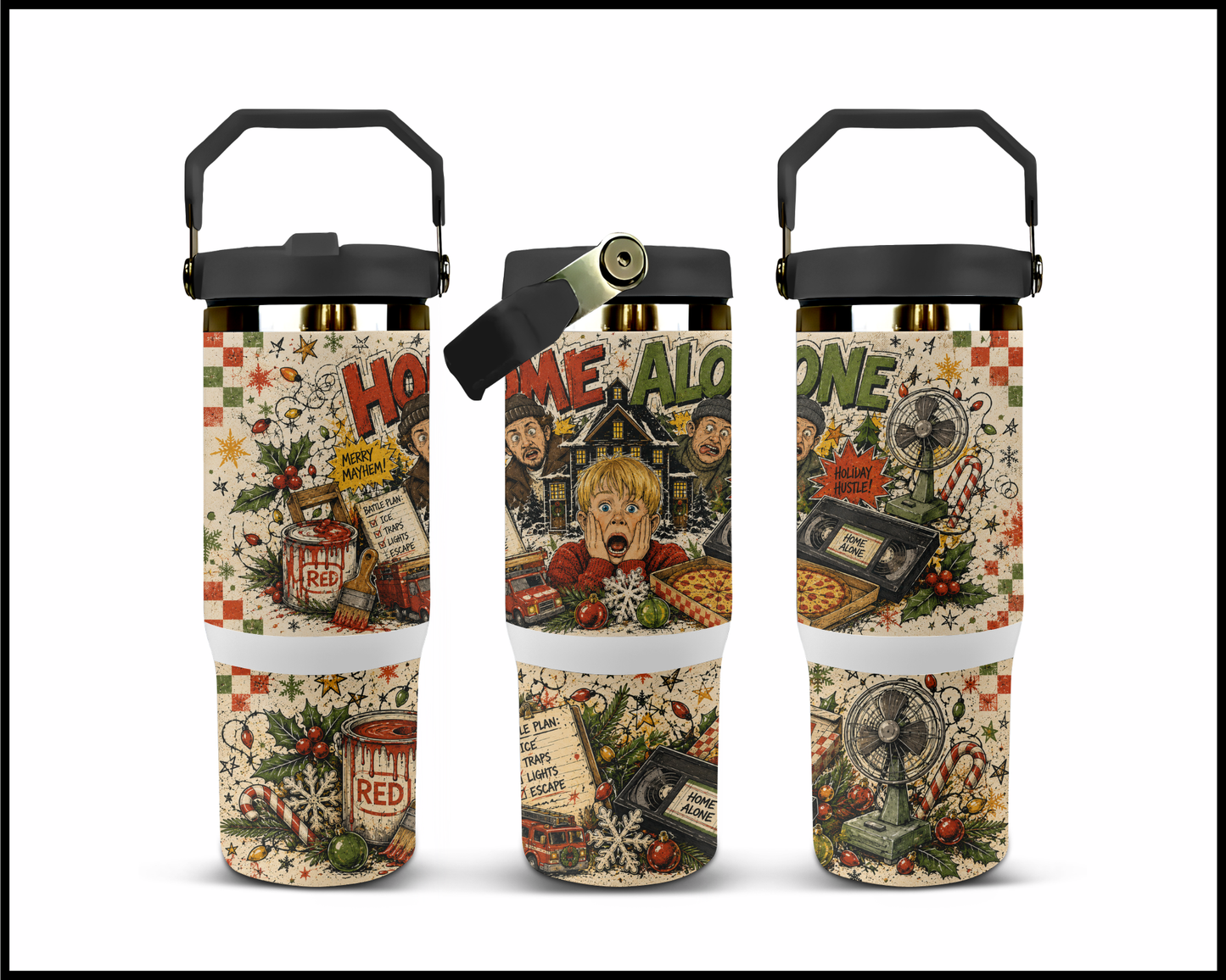 Home Alone Inspired Big Guzzler Stainless Steel Tumbler (1294)