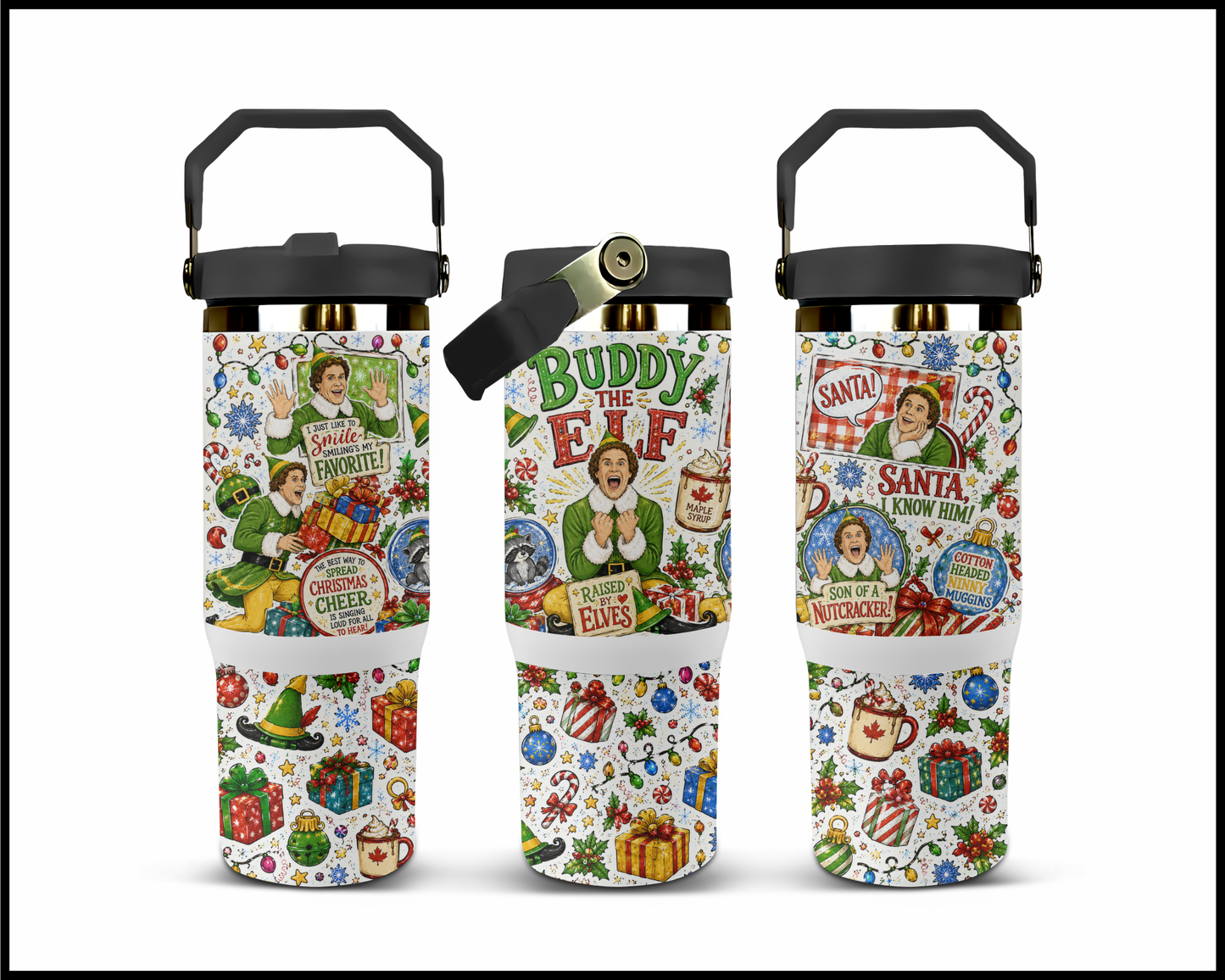 Elf Inspired Big Guzzler Stainless Steel Tumbler (1295)