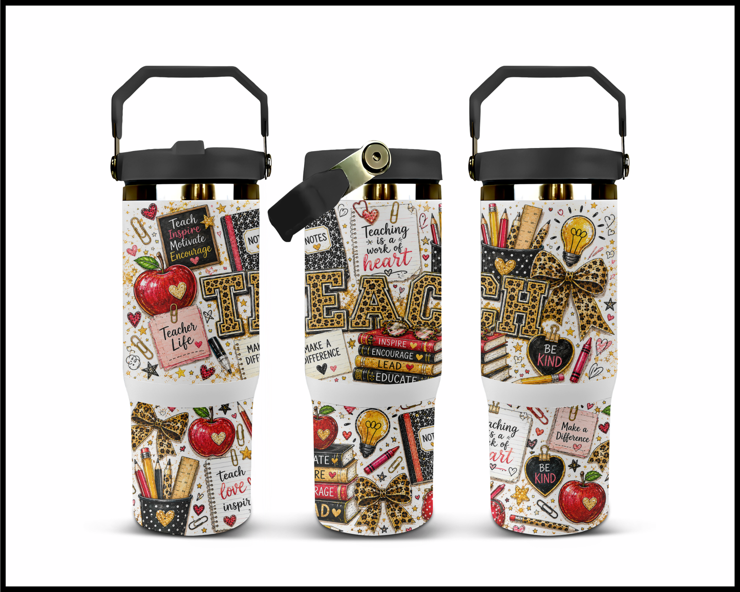 Inspire, Encourage, Lead and Educate Big Guzzler Stainless Steel Tumbler (1296)