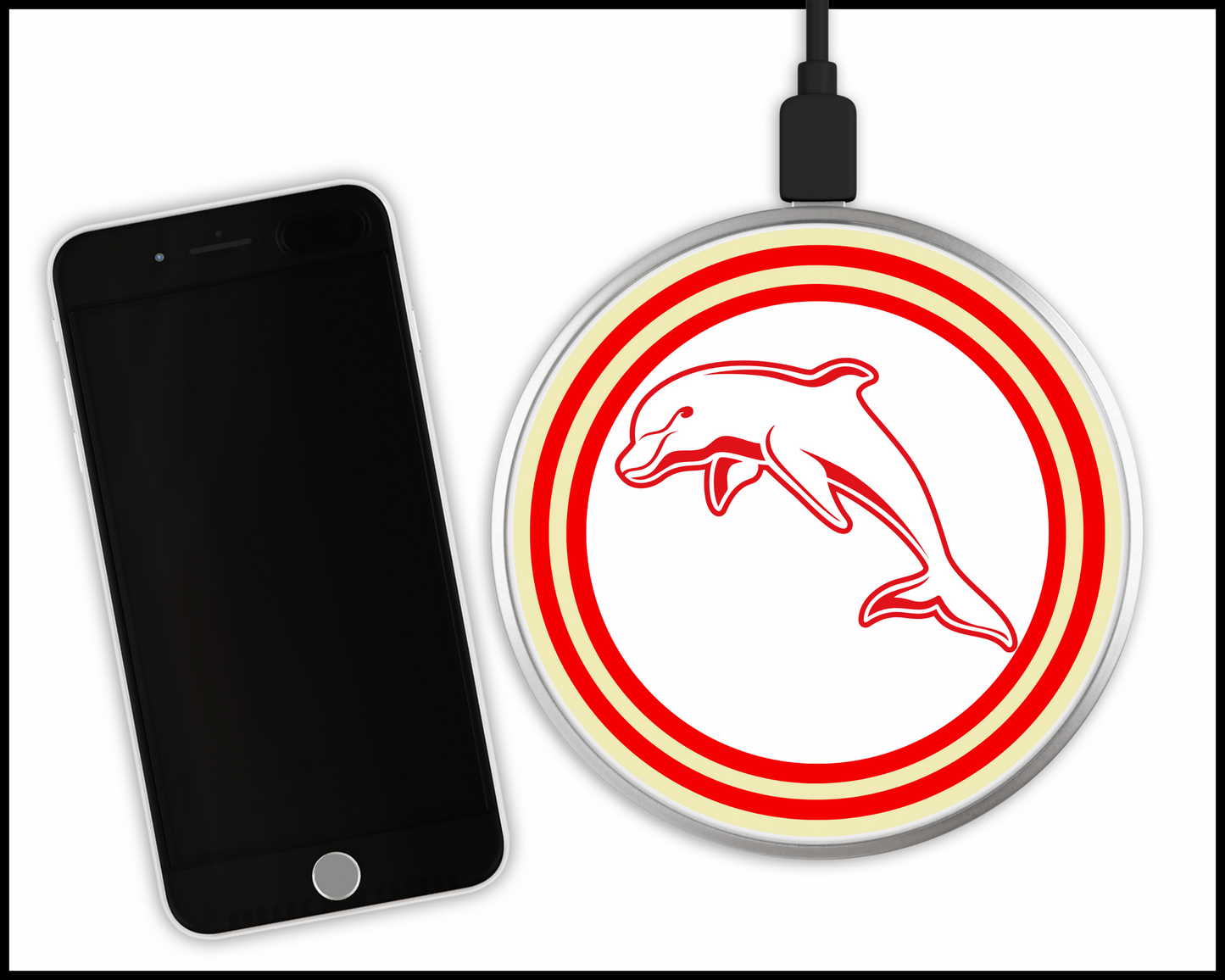 Dolphins Sublimated Wireless Phone Charger (002)