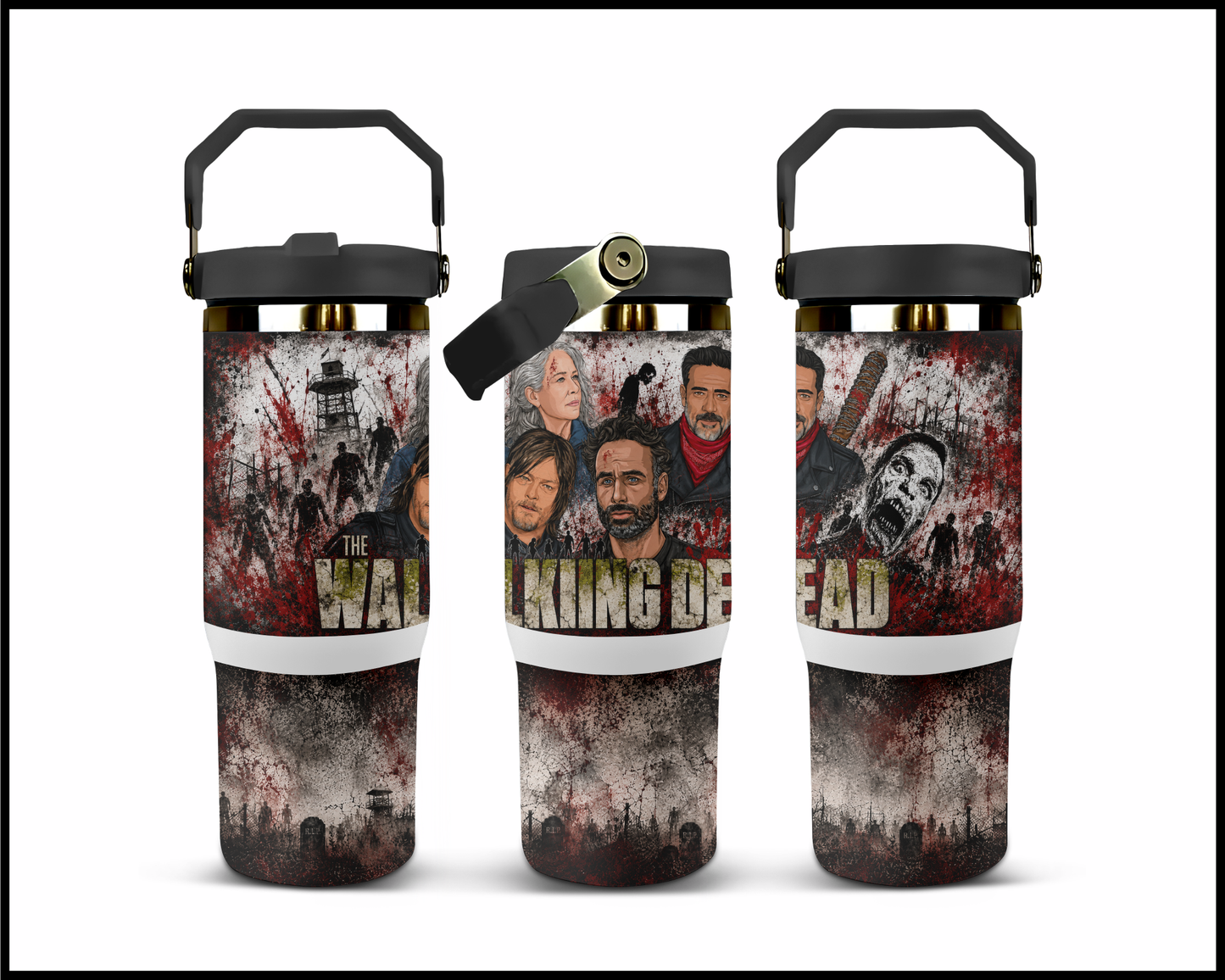 The Walking Dead Inspired Big Guzzler Stainless Steel Tumbler (1324)