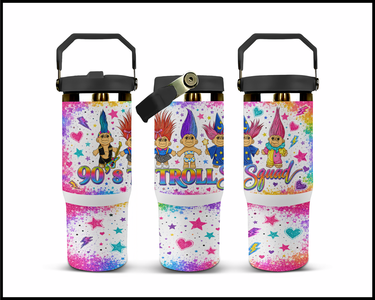 Trolls Inspired Big Guzzler Stainless Steel Tumbler (1337)