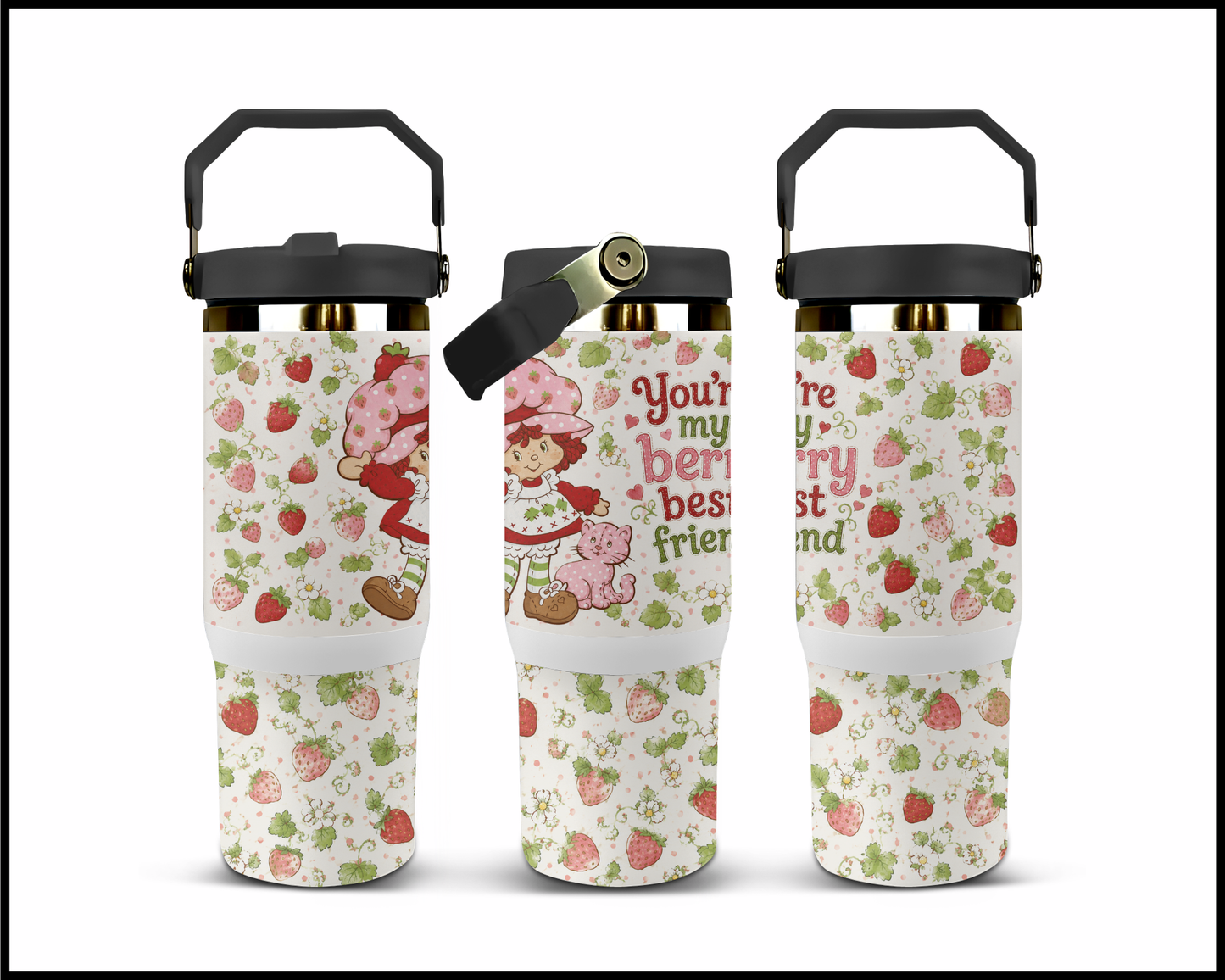 Strawberry Shortcake Big Guzzler Stainless Steel Tumbler (1348)