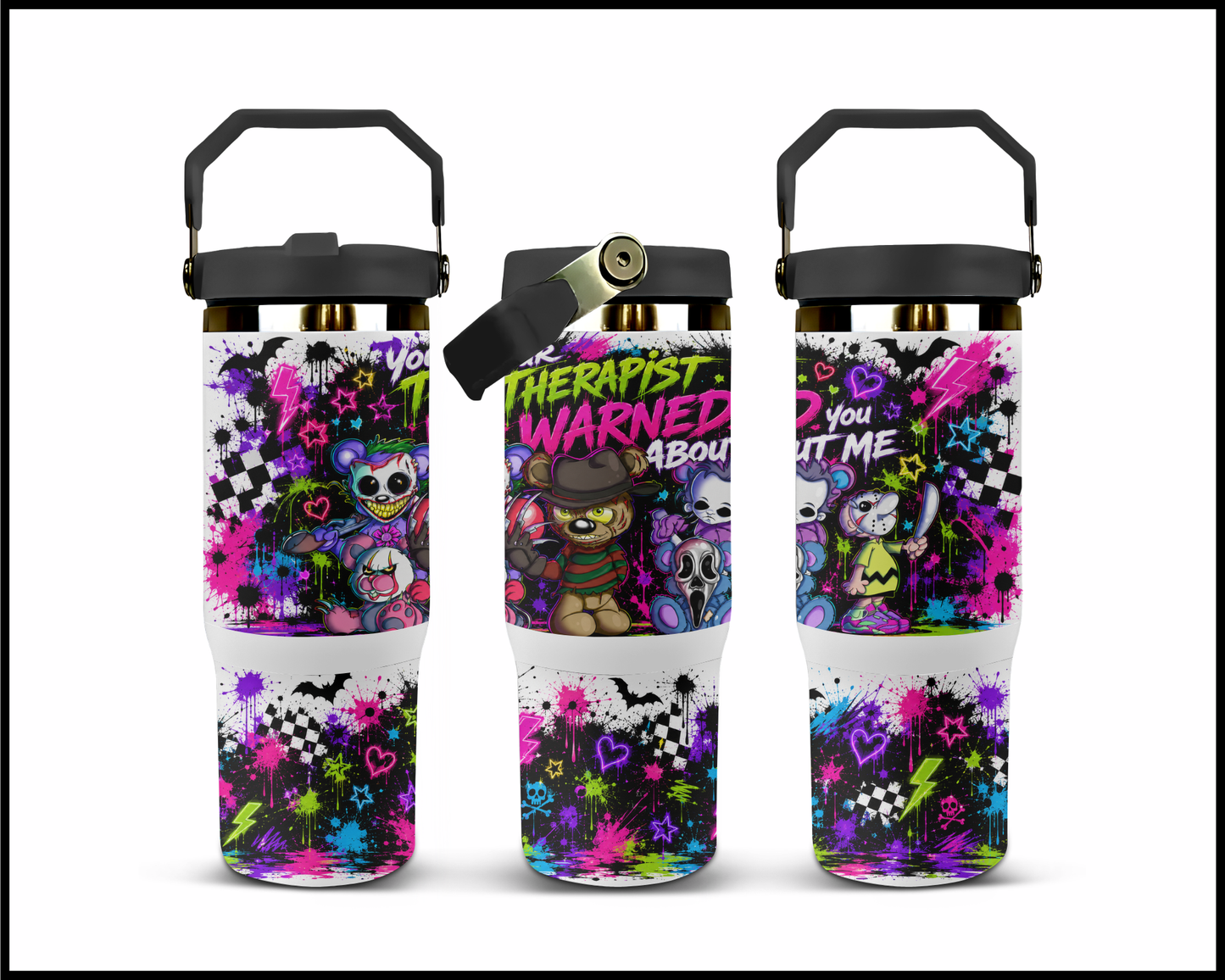 Your Therapist Warned You About Me Big Guzzler Stainless Steel Tumbler (1380)
