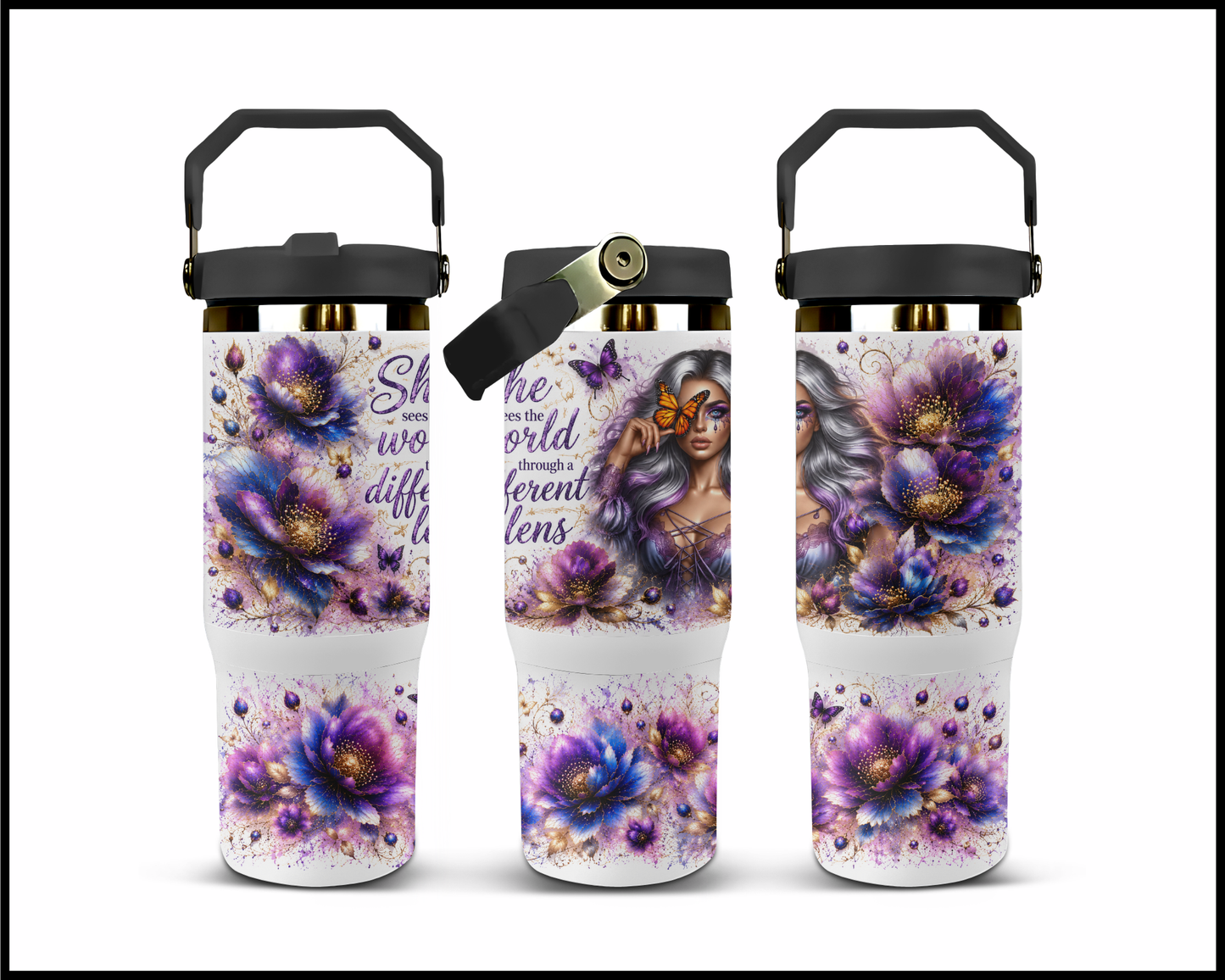 Through A Different Lens Stainless Steel Tumbler (1456)