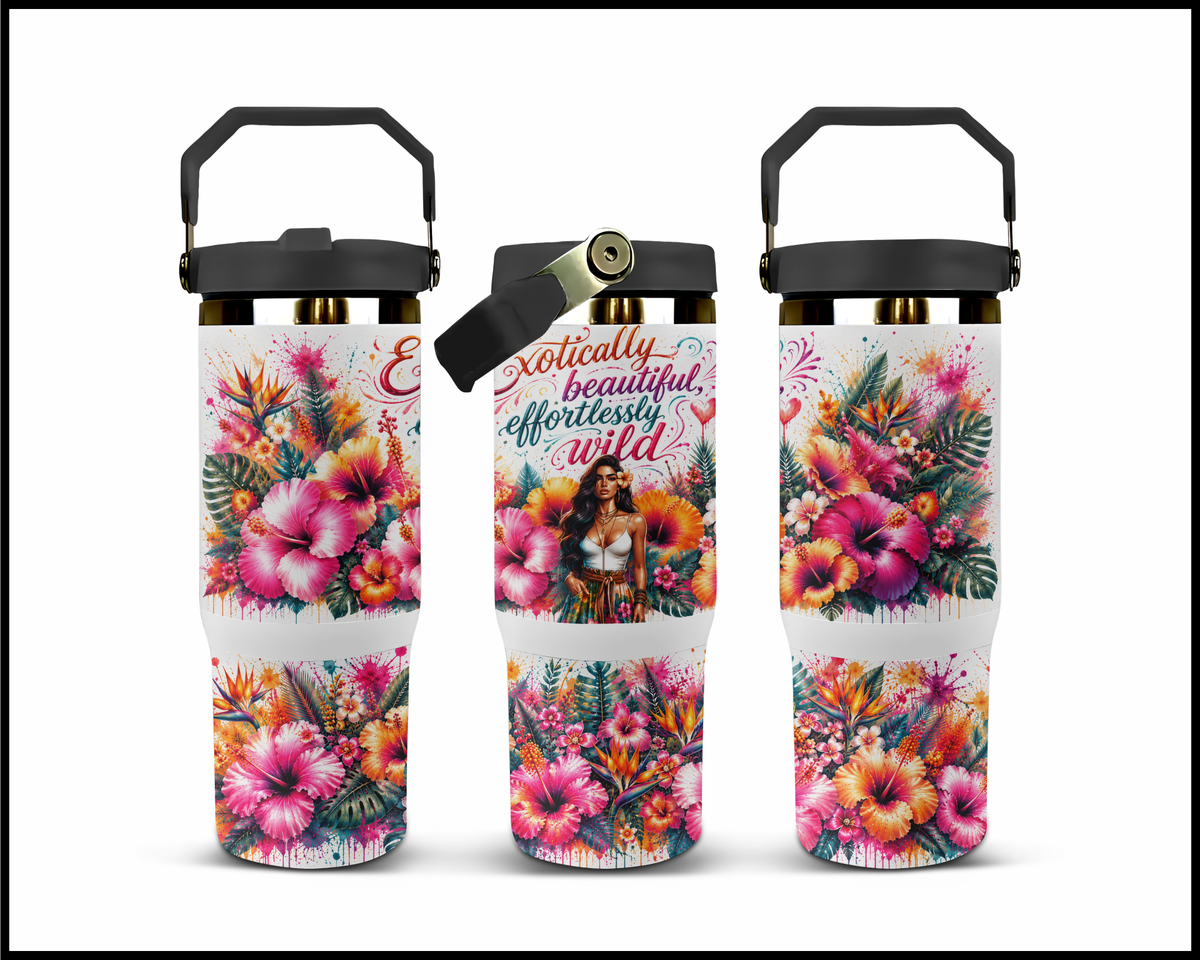 Exotically Beautiful Effortlessly Wild Stainless Steel Tumbler (1463)