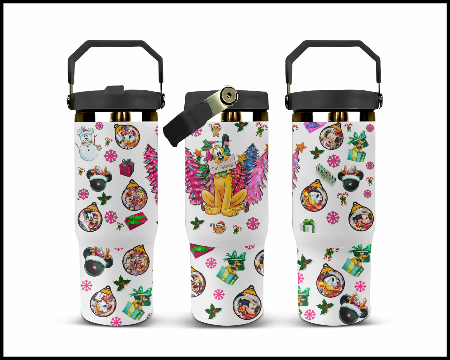 Fantasy Themed Christmas Stainless Steel Tumbler (1482)