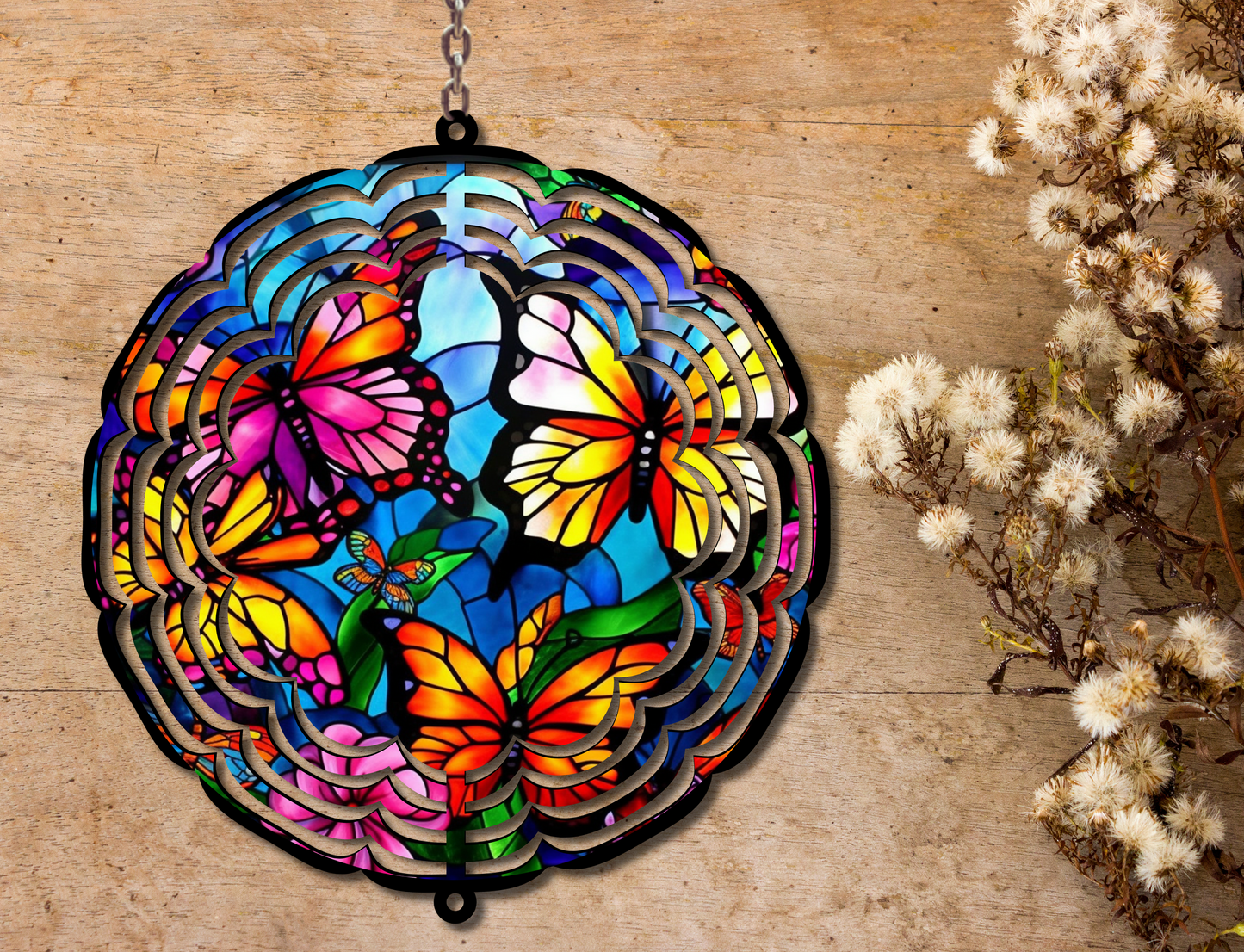 Butterflies Wind Spinner (141)