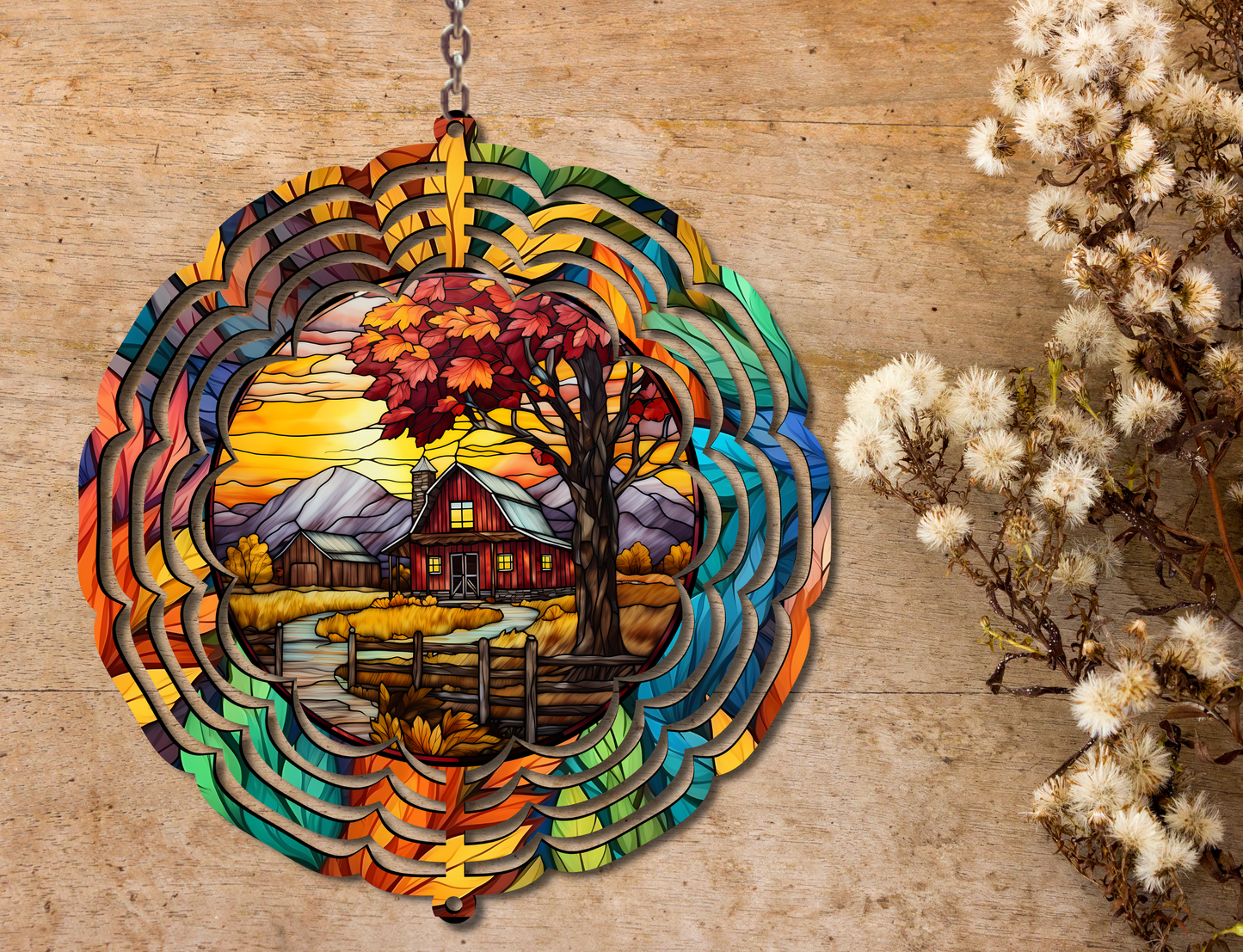Country Theme Wind Spinner (318)