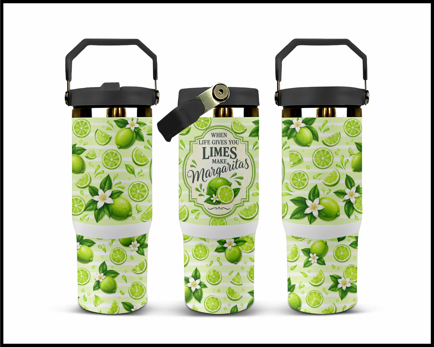 Make Margaritas Stainless Steel Big Guzzler Tumbler (1533)