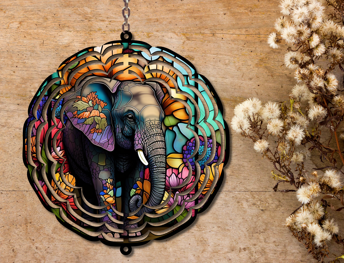 Elephant Wind Spinner (092)