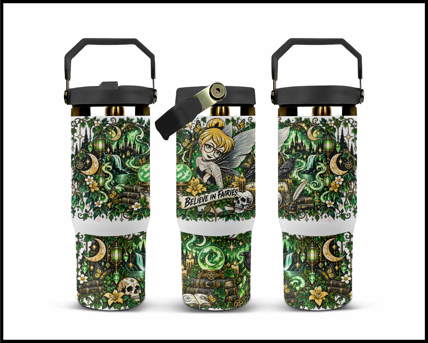 Believe In Fairies Stainless Steel Big Guzzler Tumbler (1624)