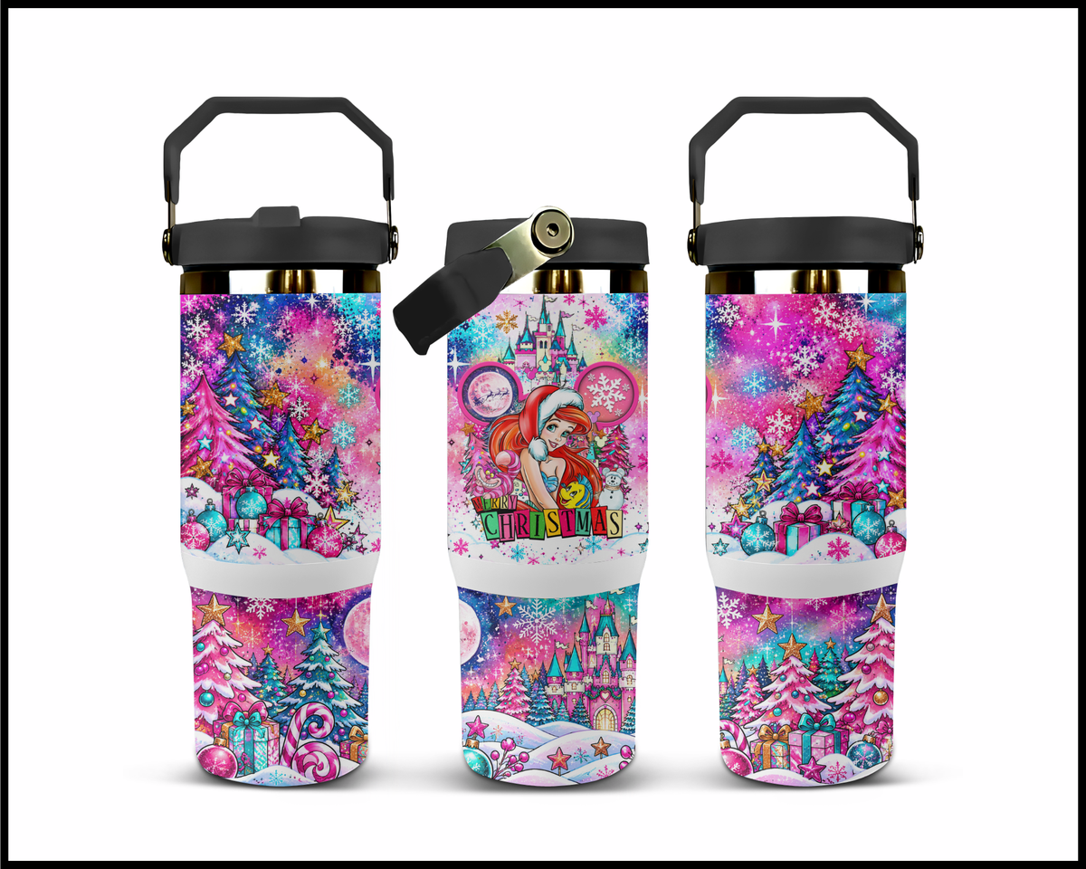 Magical Kingdom Christmas Stainless Steel Big Guzzler Tumbler (1636)