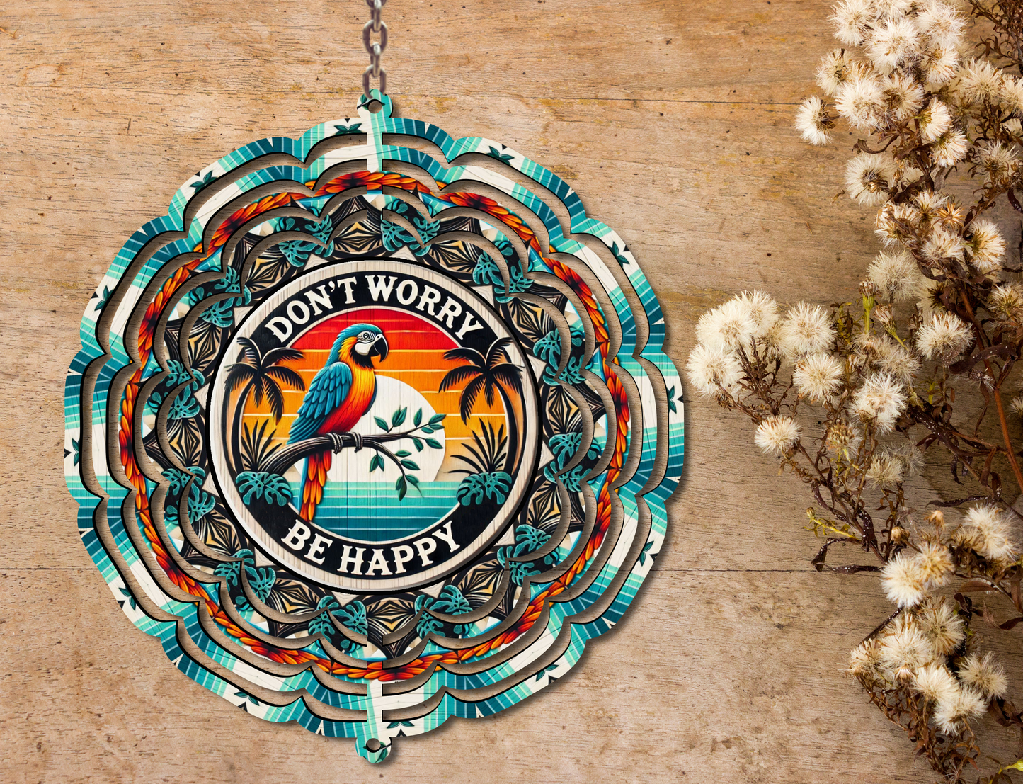 Don't Worry Be Happy Wind Spinner (345)