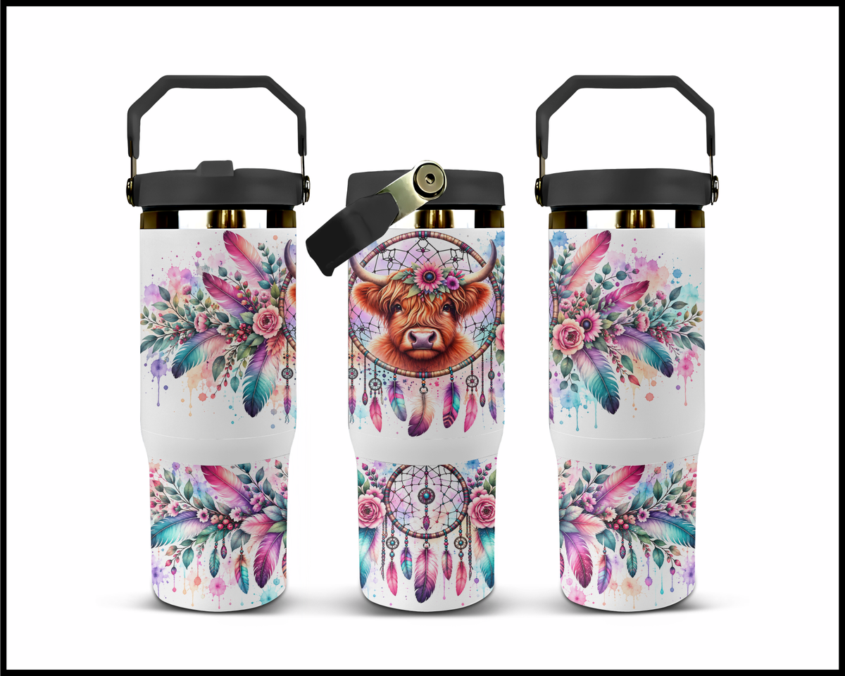 Holy Cow, I'm Peaceful Stainless Steel Big Guzzler Tumbler (1792)