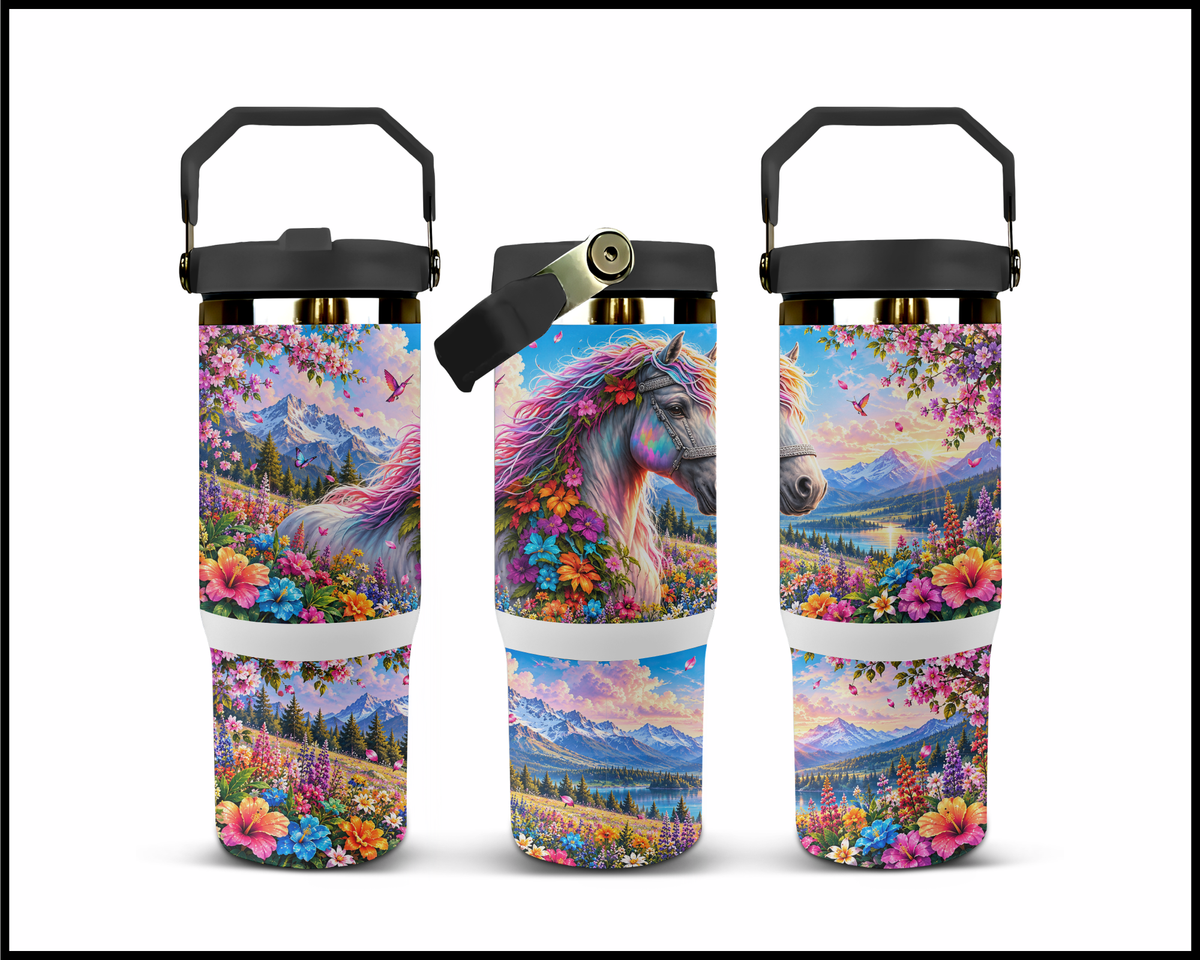 Technicolor Trotter Stainless Steel Big Guzzler Tumbler (1795)
