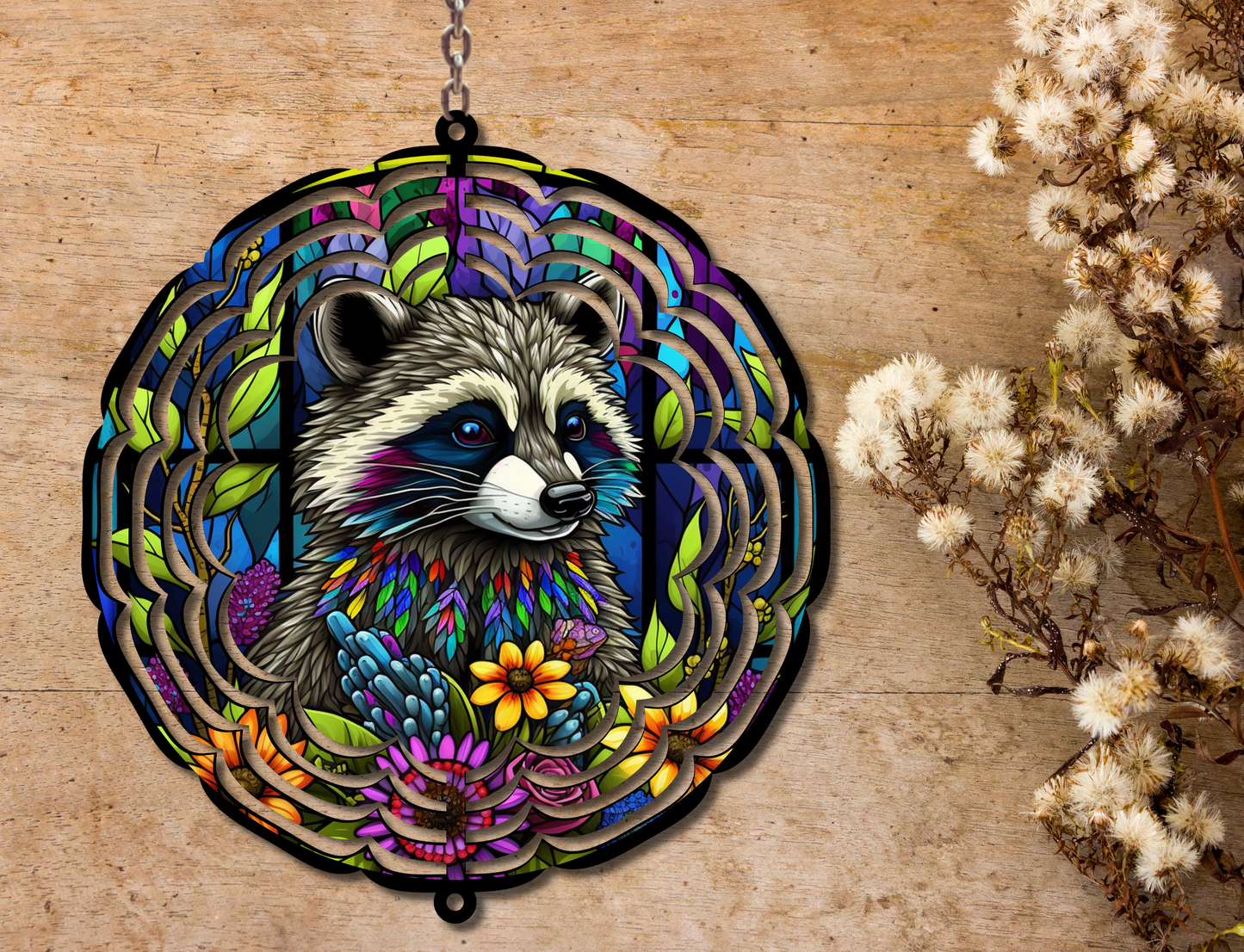 Racoon Wind Spinner (117)