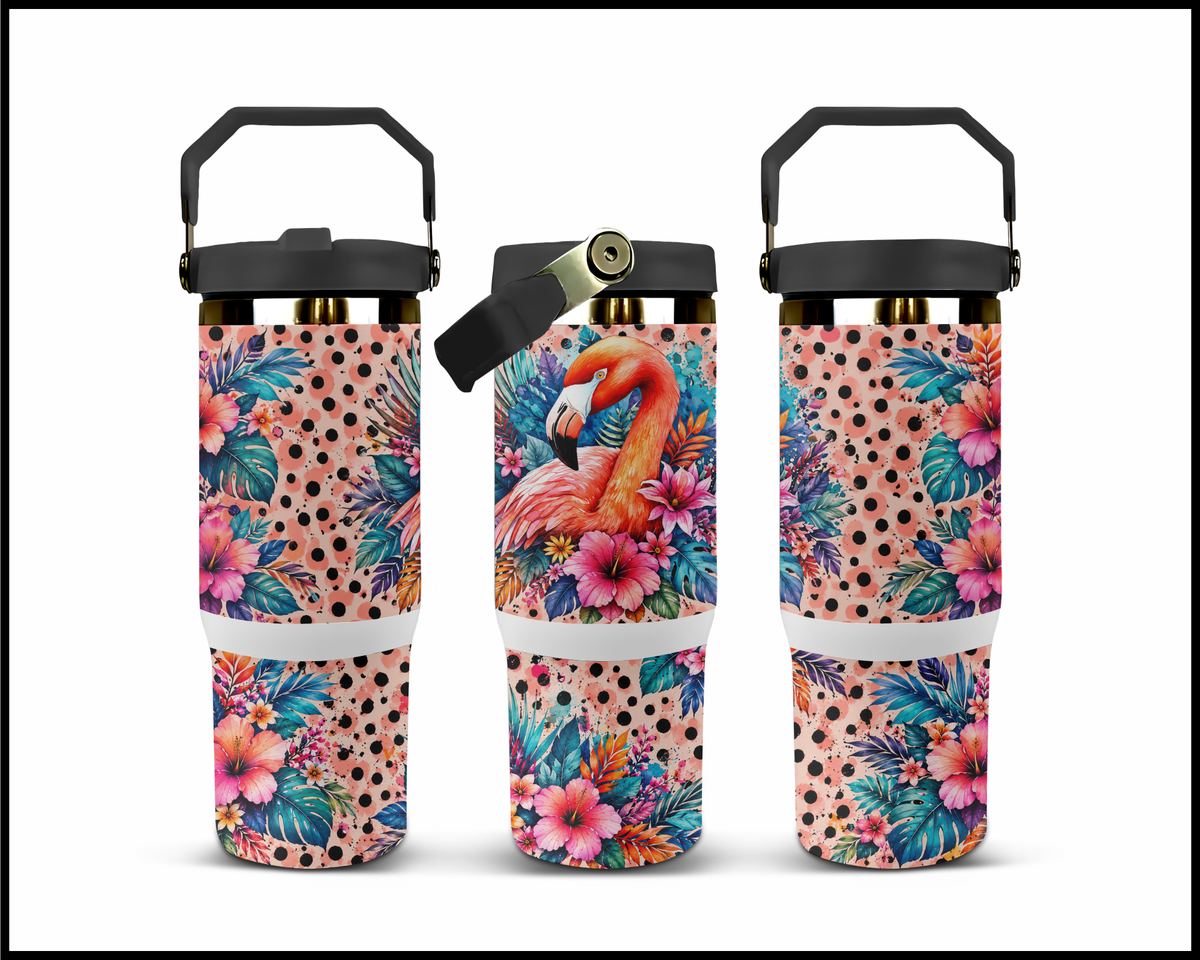 Spot the Flamingo Stainless Steel Big Guzzler Tumbler (1803)