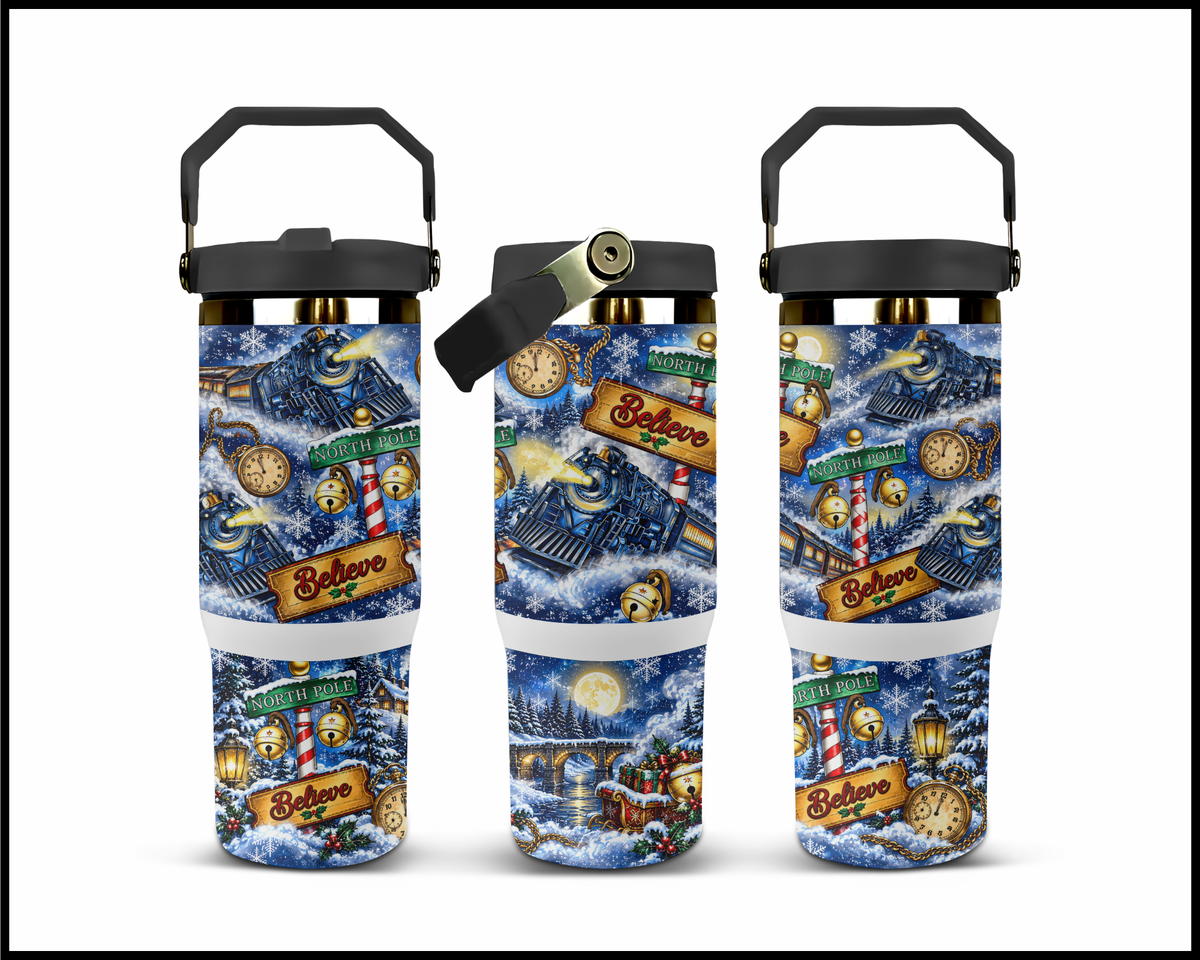 North Pole Bound Stainless Steel Big Guzzler Tumbler (1809)