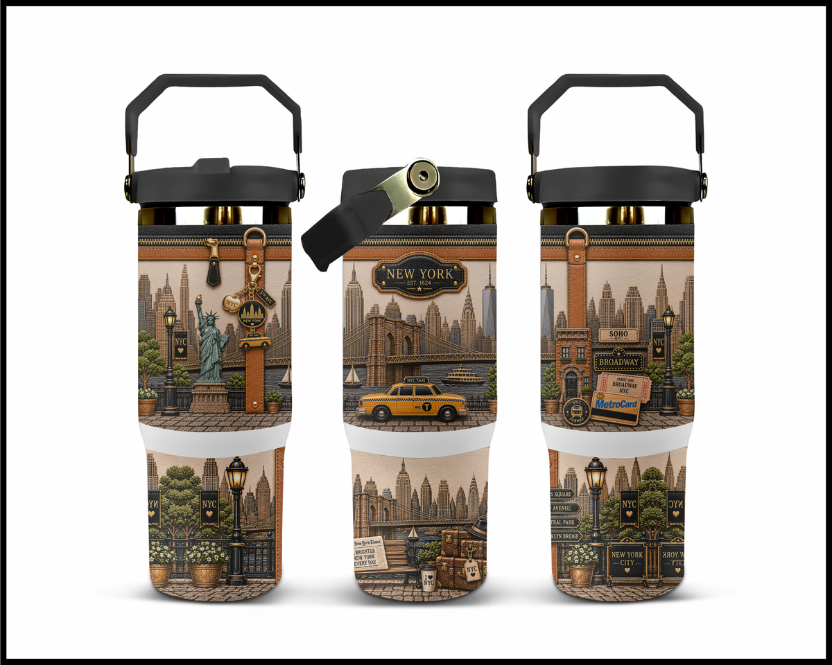 New York Stainless Steel Big Guzzler Tumbler (1814)