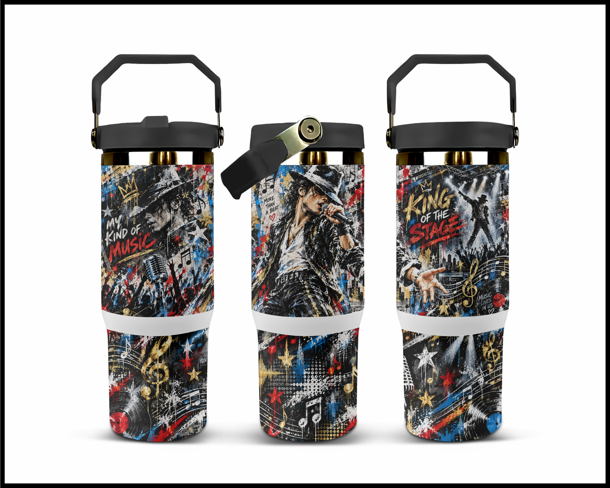 Michael Jackson Inspired Stainless Steel Big Guzzler Tumbler (1825)