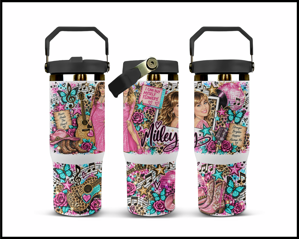 Miley Cyrus Inspired Stainless Steel Big Guzzler Tumbler (1872)