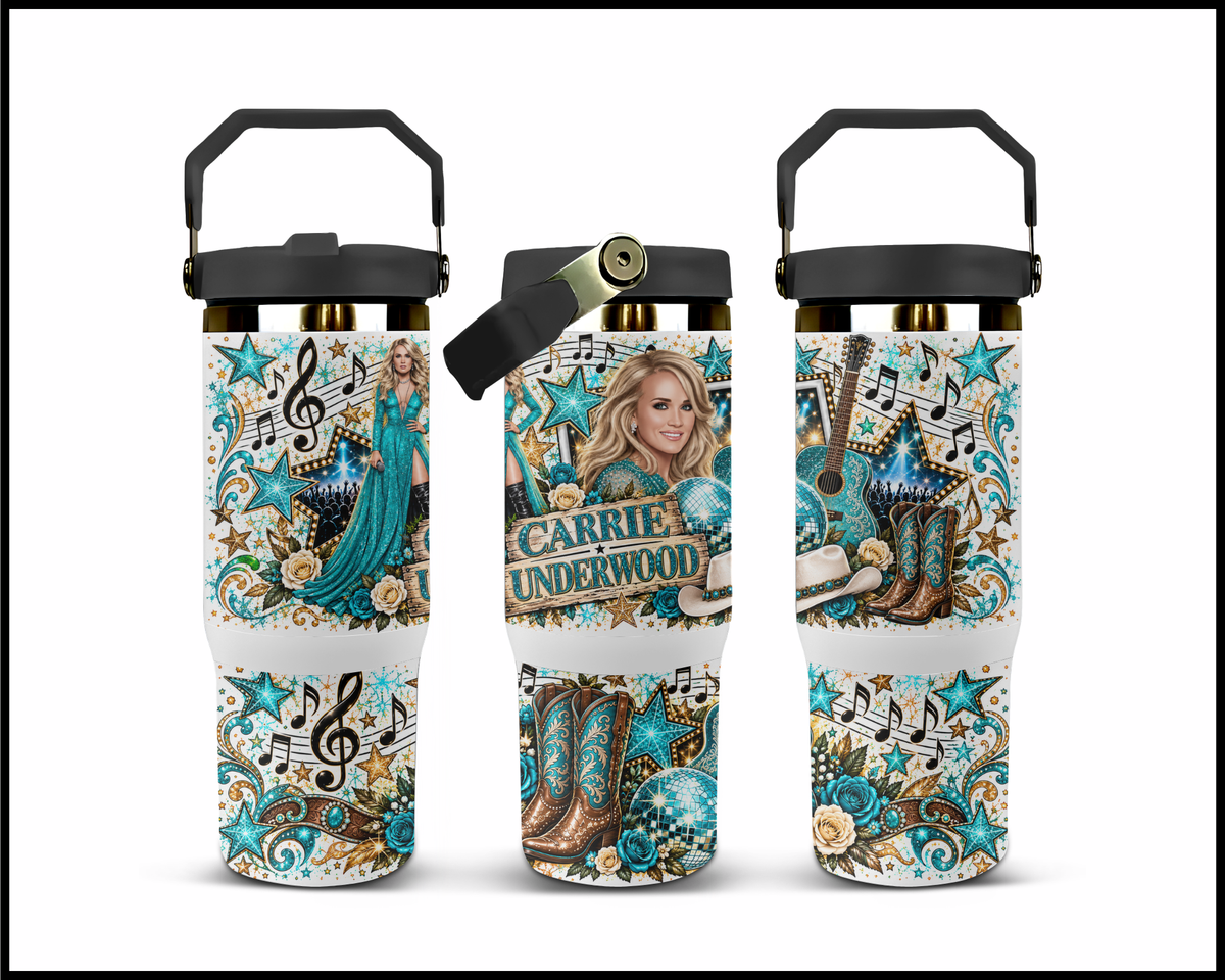 Carrie Underwood Inspired Stainless Steel Big Guzzler Tumbler (1879)