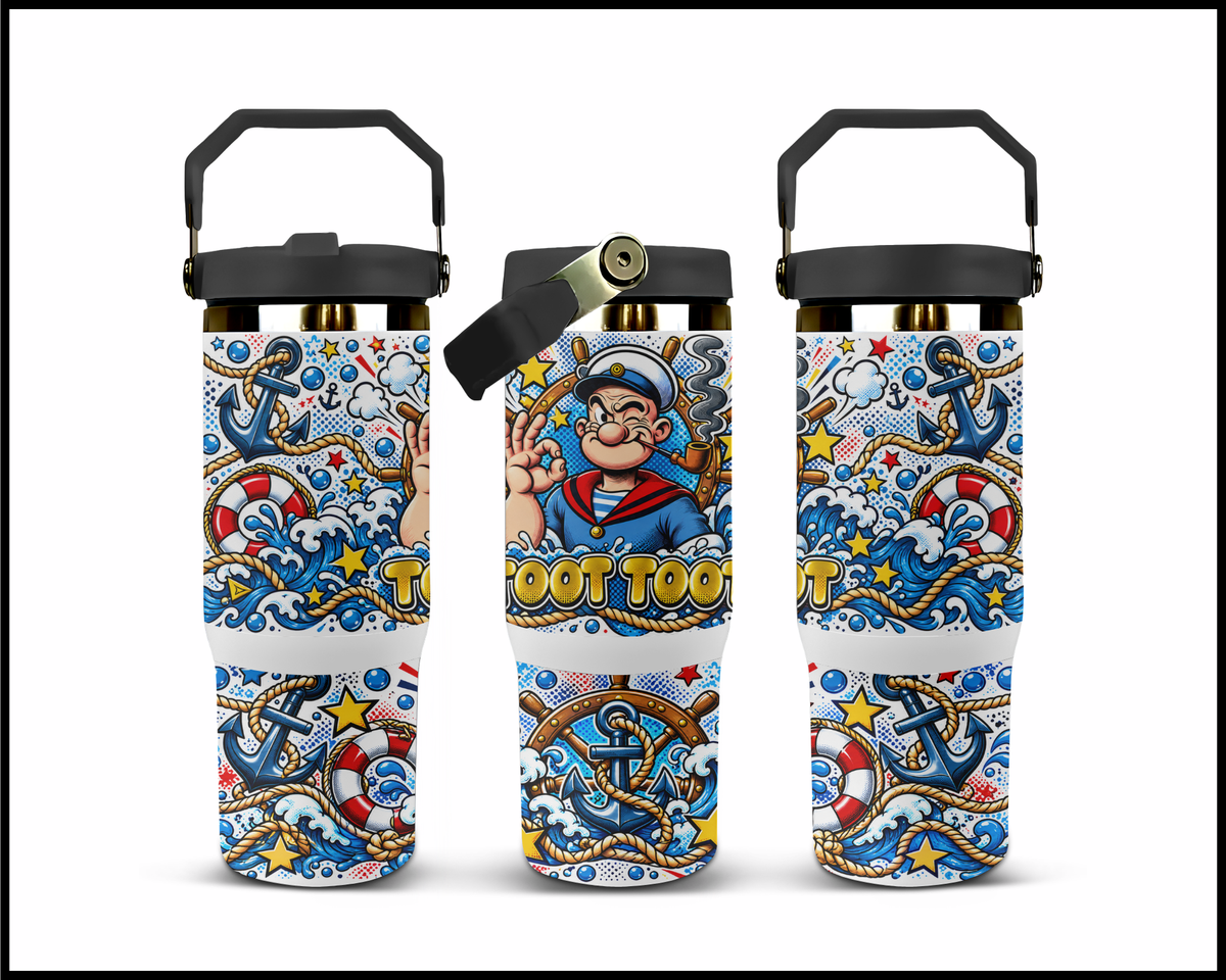 Popeye Stainless Steel Big Guzzler Tumbler (1888)
