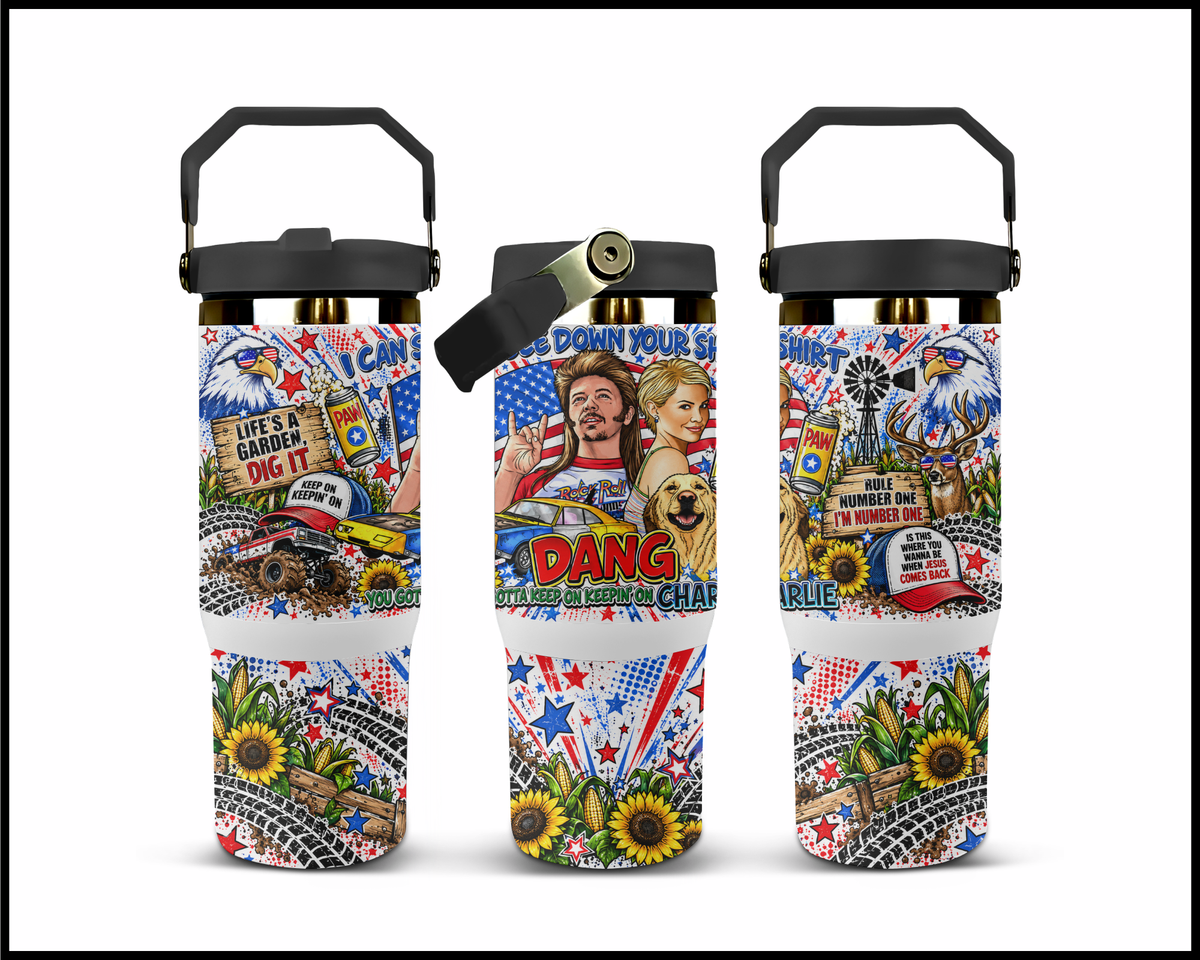 Joe Dirt Inspired Stainless Steel Big Guzzler Tumbler (1891)