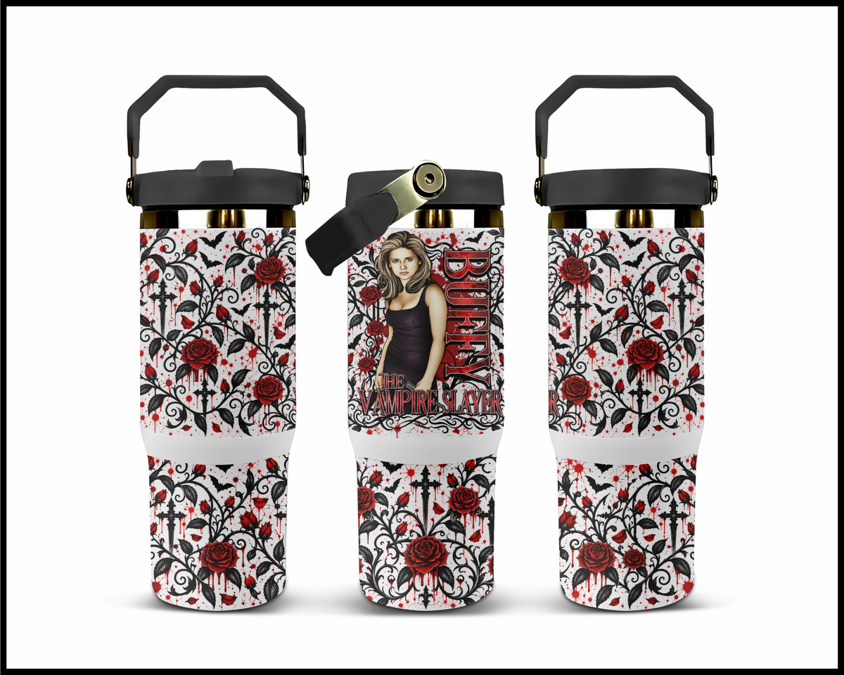 Buffy Inspired Stainless Steel Big Guzzler Tumbler (1896)