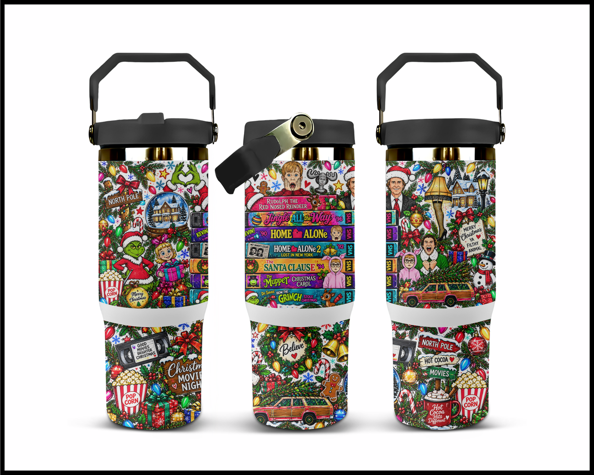 Christmas Eve by VHS Stainless Steel Big Guzzler Tumbler (1902)
