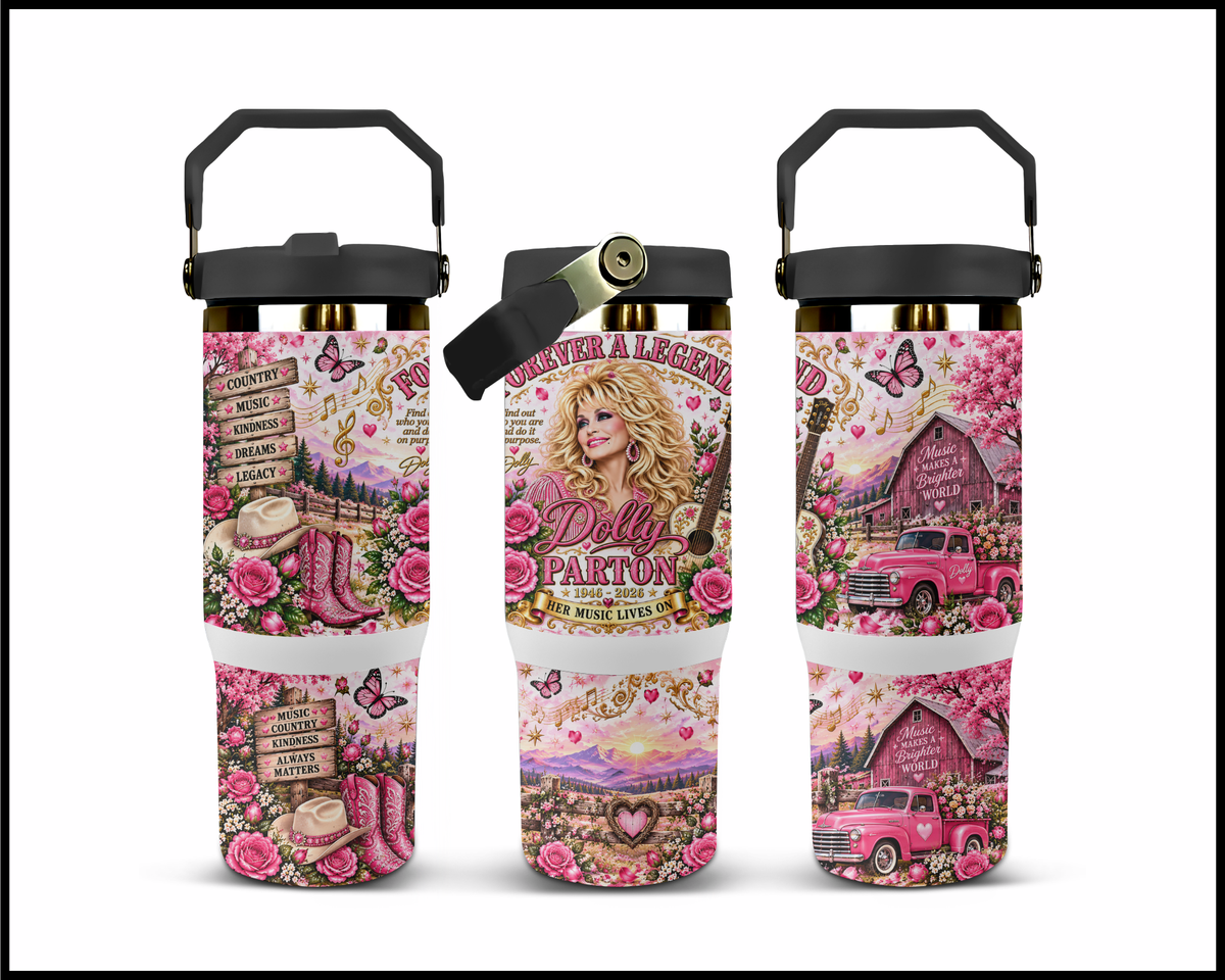 Dolly Parton Inspired Stainless Steel Big Guzzler Tumbler (1903)