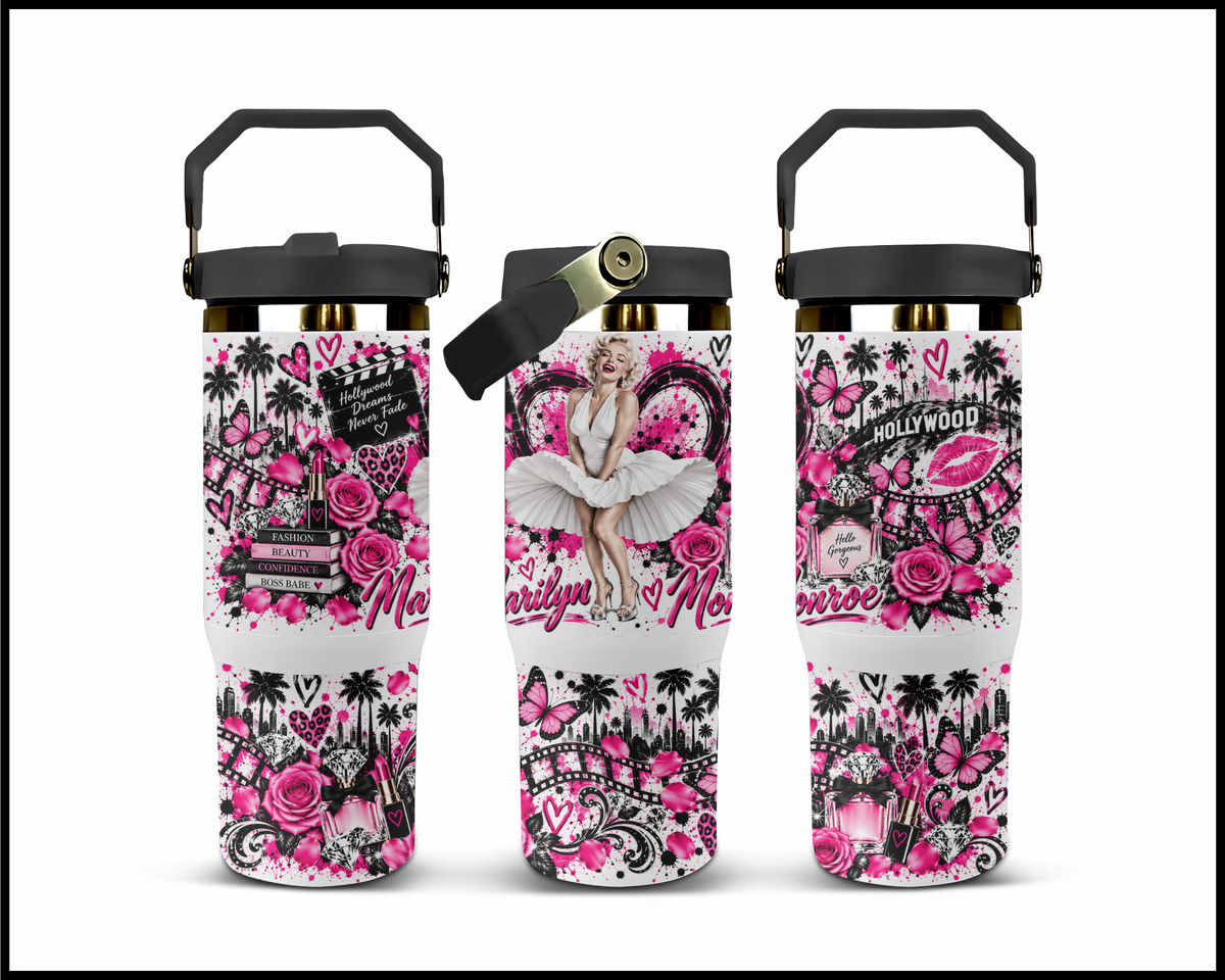 Marilyn Monroe Inspired Stainless Steel Big Guzzler Tumbler (1935)