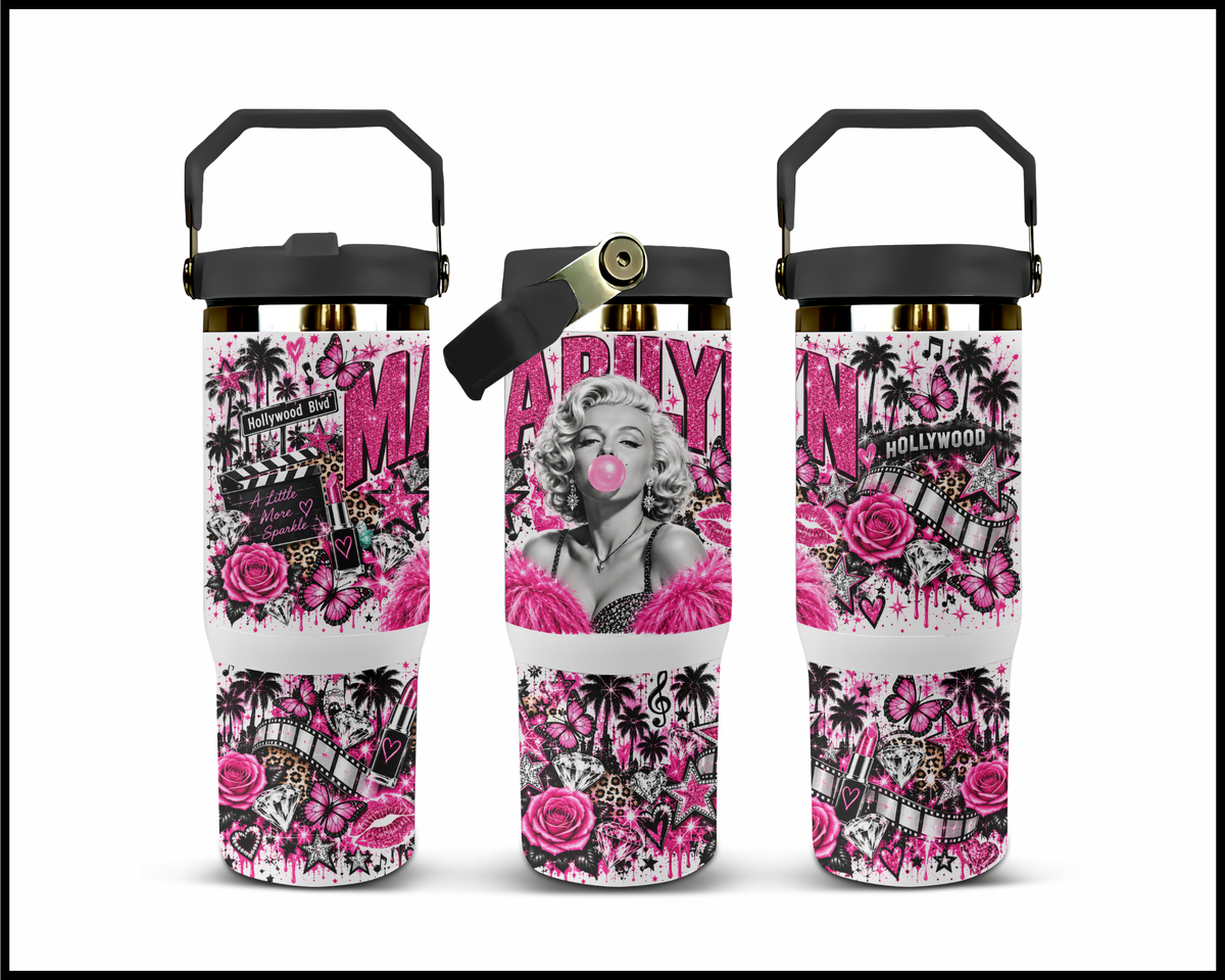 Marilyn Monroe Inspired Stainless Steel Big Guzzler Tumbler (1937)