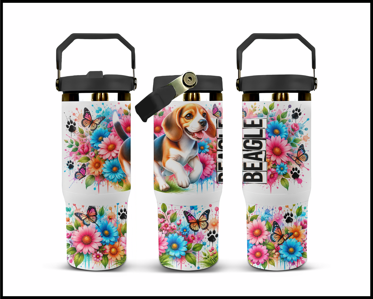 Blooming Beagle Stainless Steel Big Guzzler Tumbler (1962)