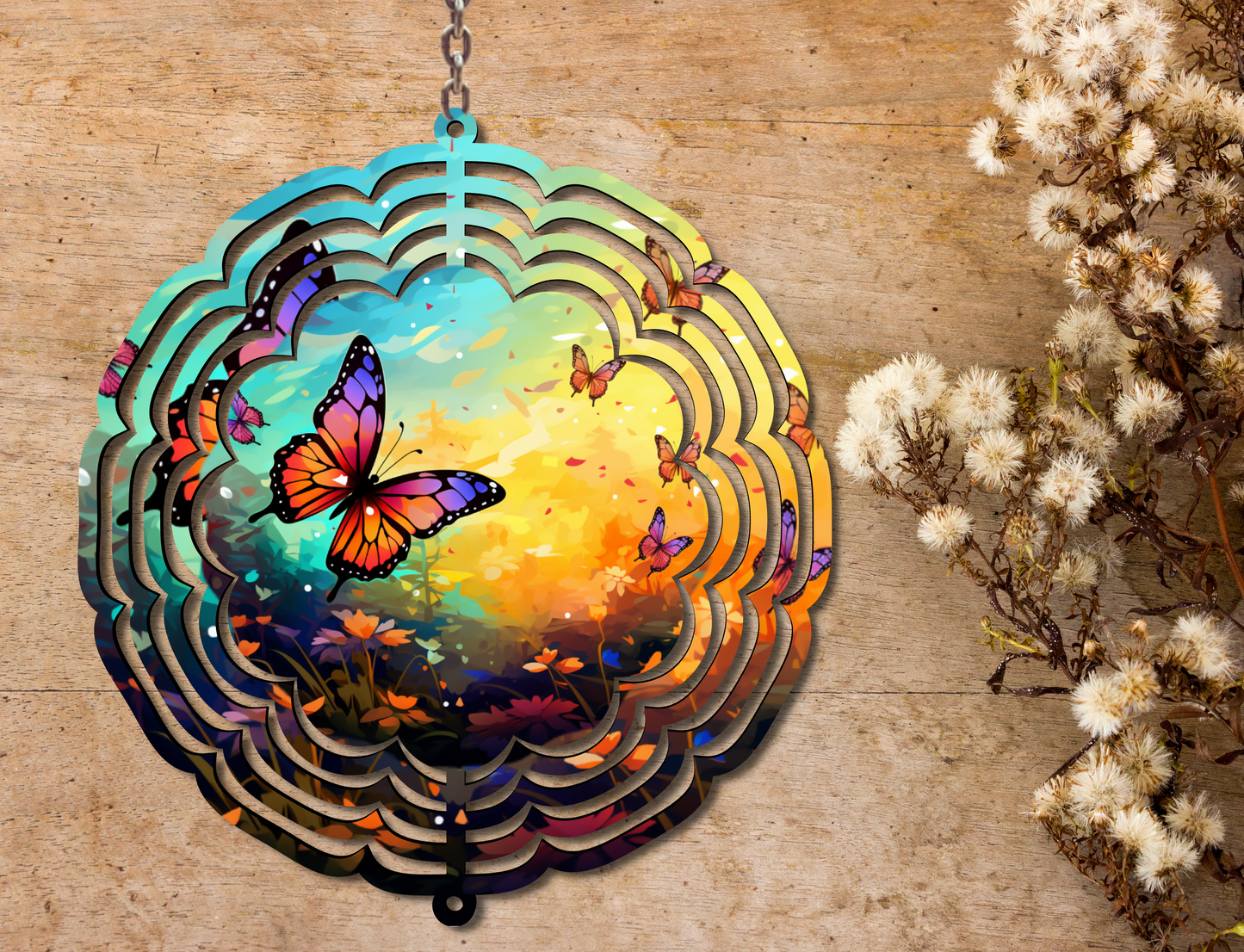 Butterflies Wind Spinner (035)