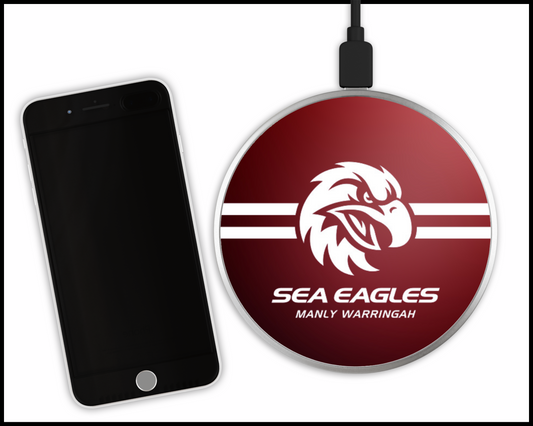 Manly Sea Eagles Sublimated Wireless Phone Charger (003)