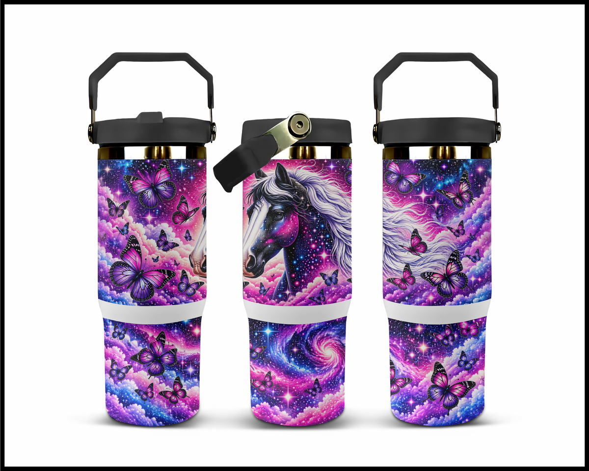 Stardust Nebula Horse Stainless Steel Big Guzzler Tumbler (2012)