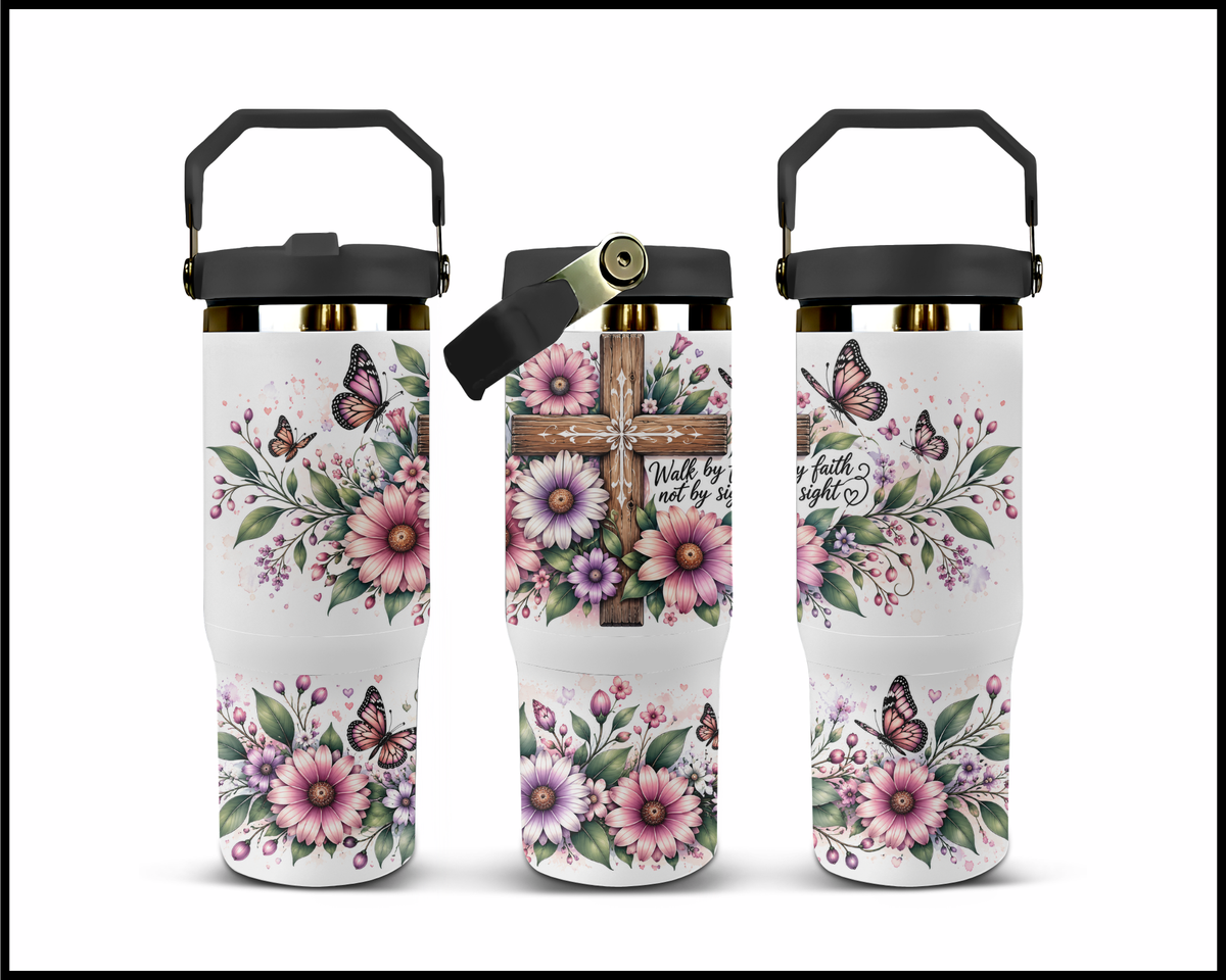 Walk By Faith Not By Sight Stainless Steel Big Guzzler Tumbler (2021)