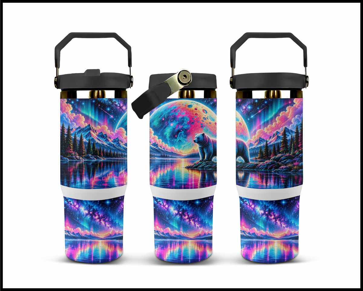 Velvet Moon Grizzly Stainless Steel Big Guzzler Tumbler (2034)