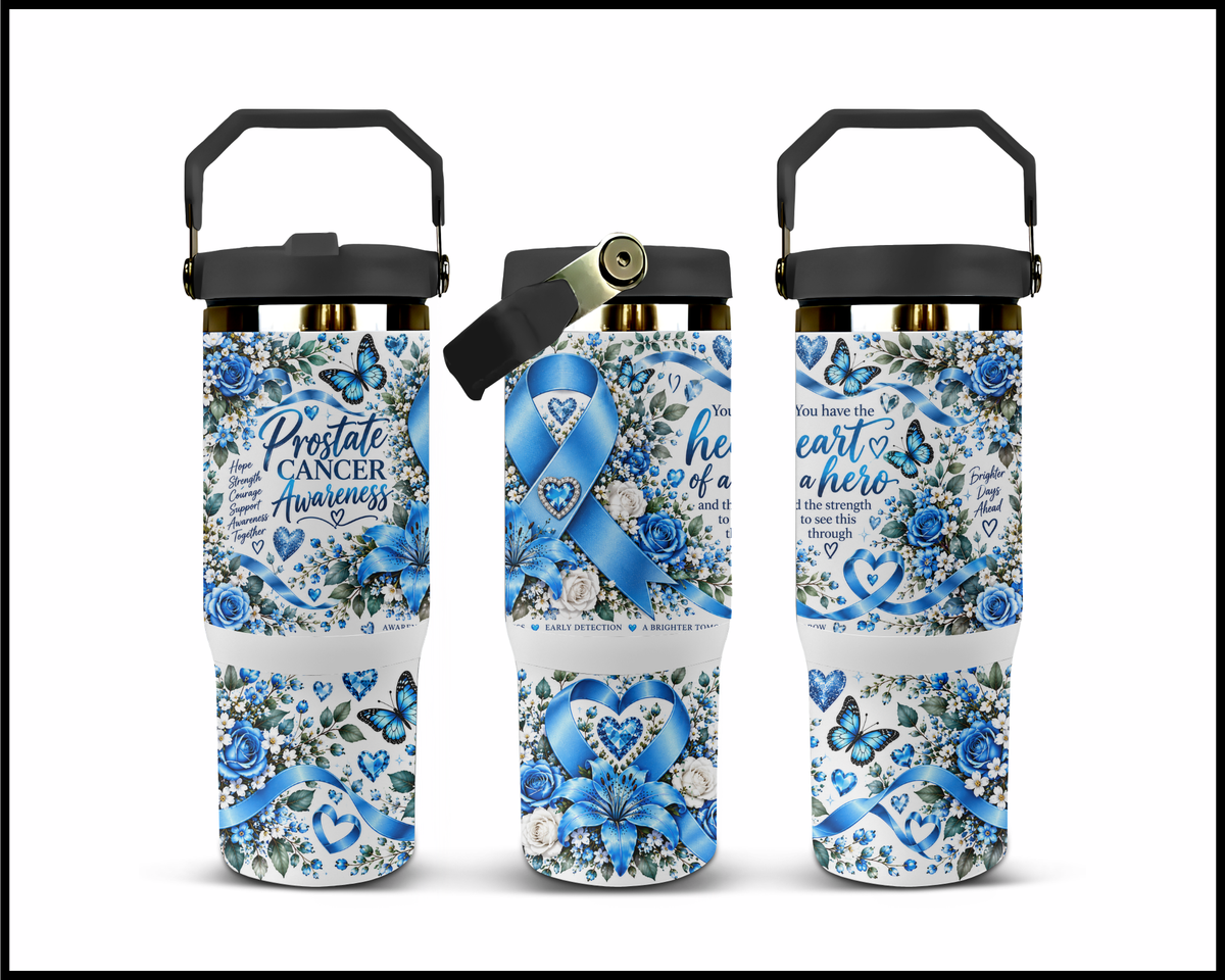 Prostate Cancer Awareness Stainless Steel Big Guzzler Tumbler (2066)