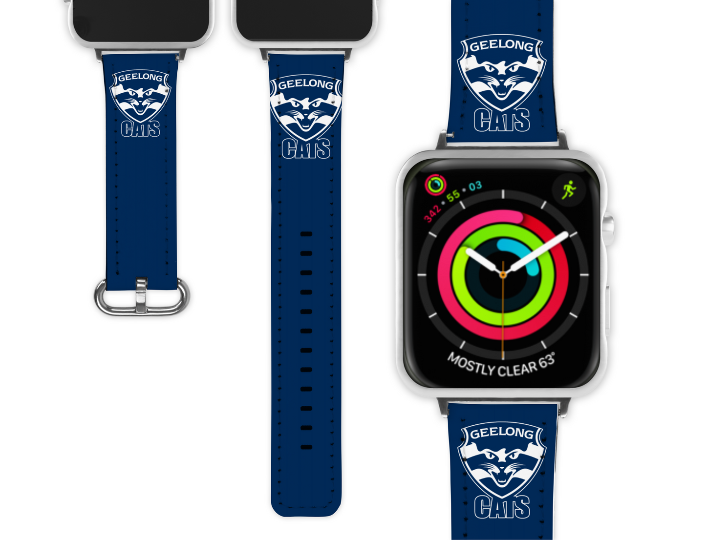 Geelong Cats Apple Watch Band (074)