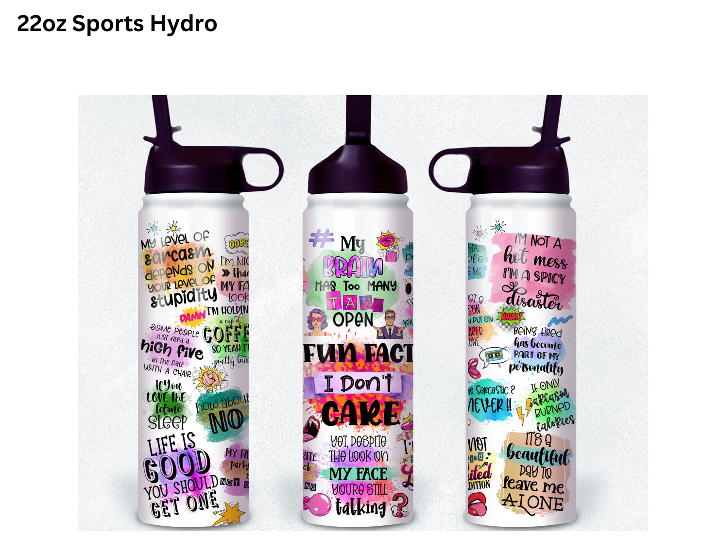 Fun Fact - I Don't Care Tumbler
